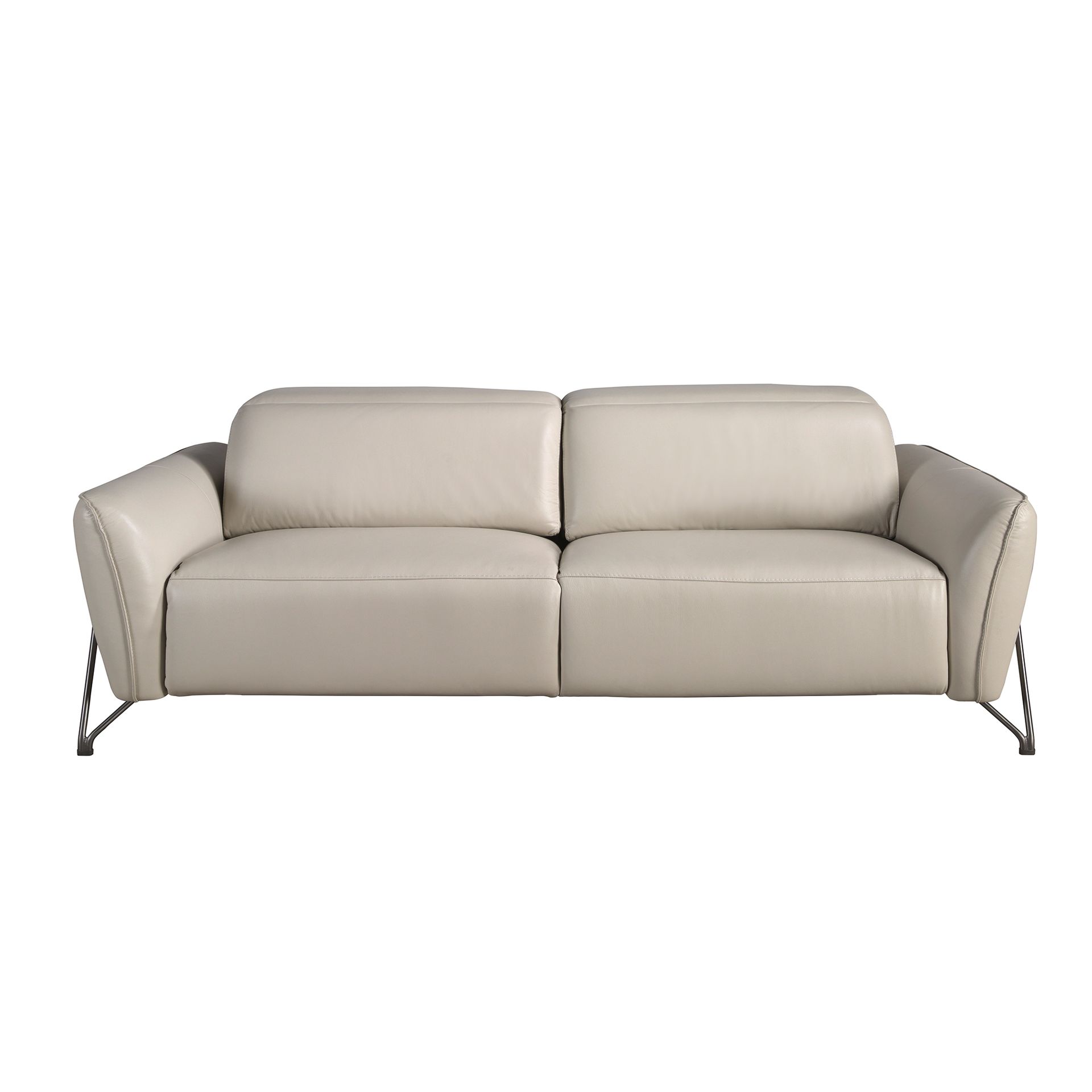 3 seater relaxation sofa in sand leather