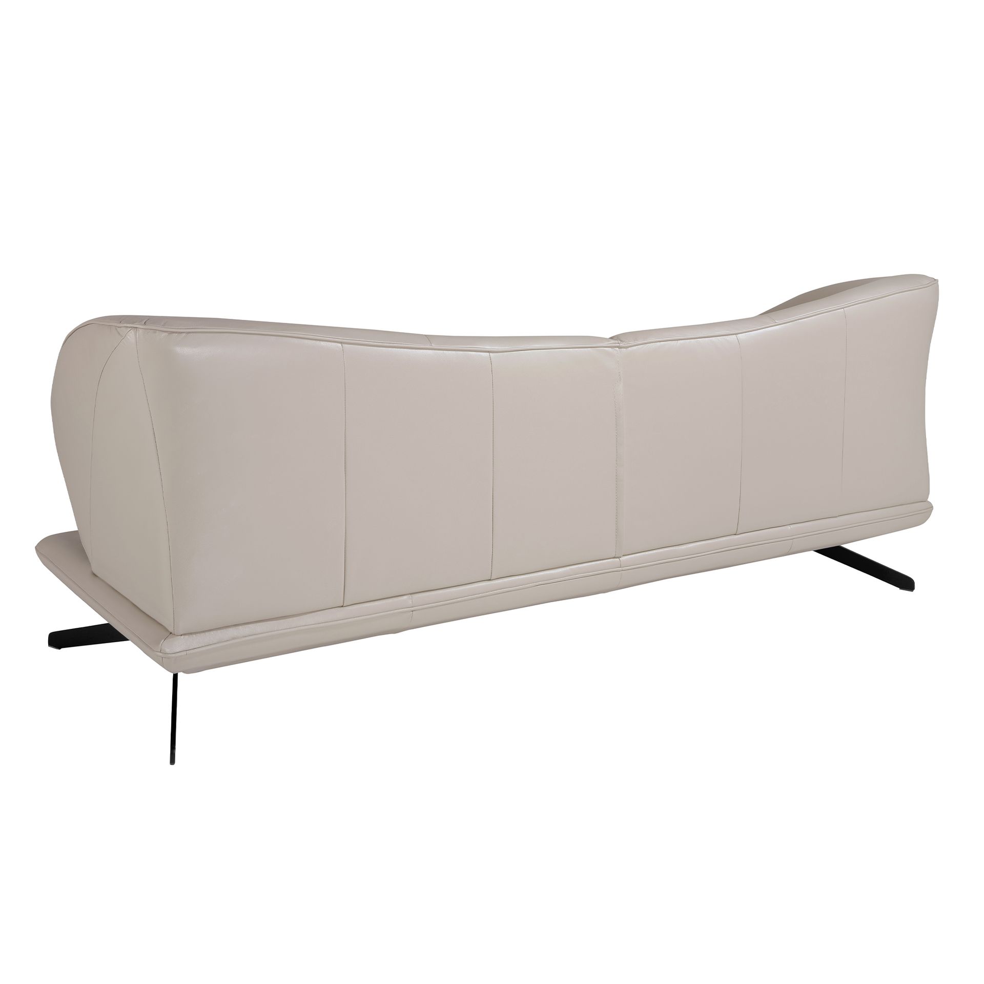 3 seater sofa in taupe grey leather