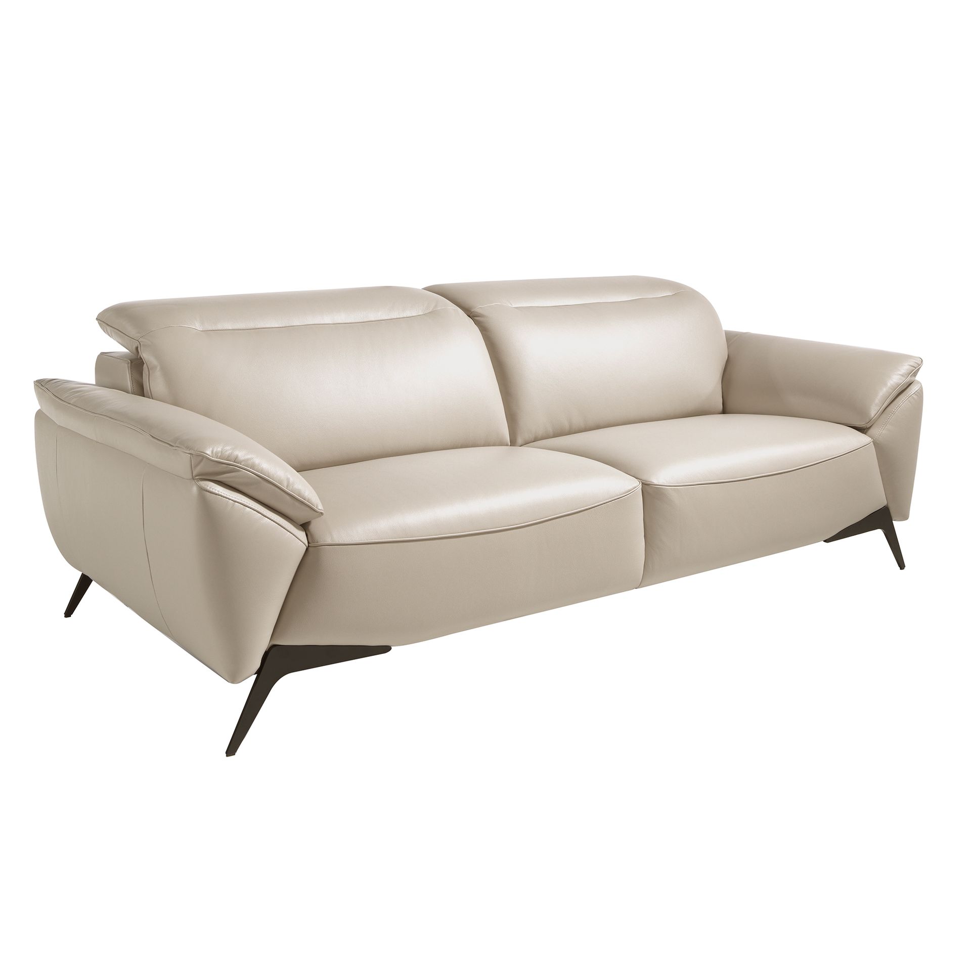 3 seater sofa in taupe leather
