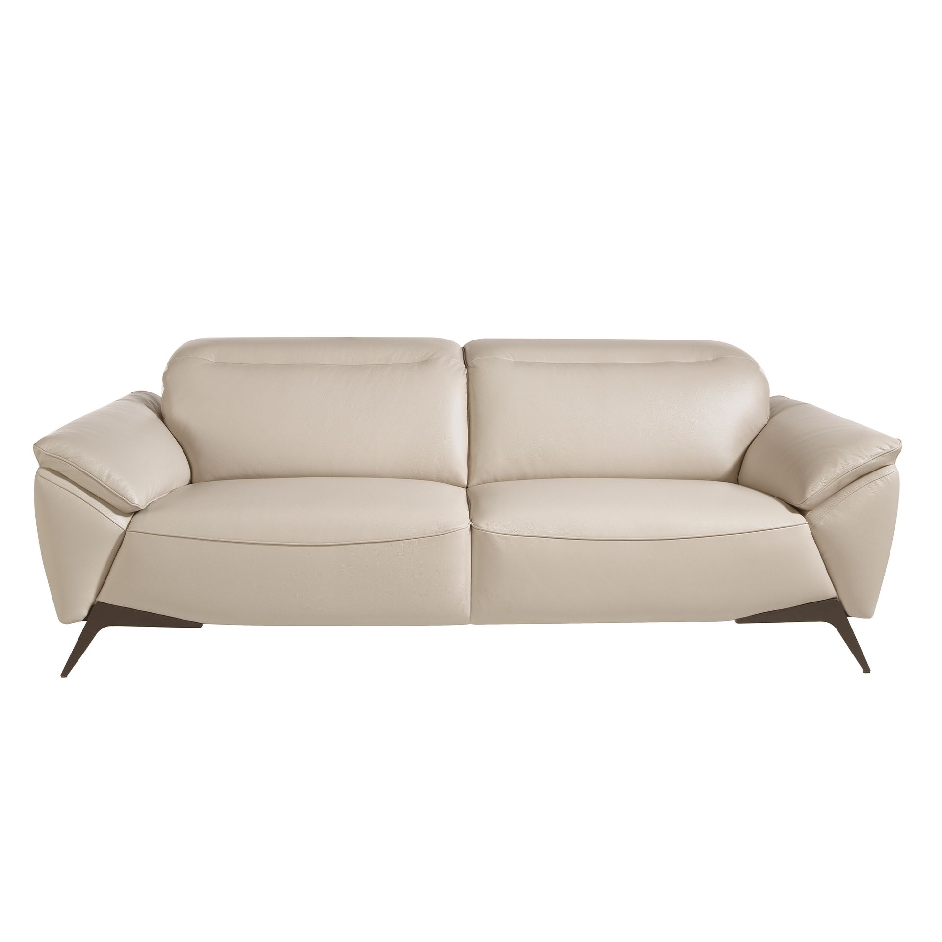 3 seater sofa in taupe leather