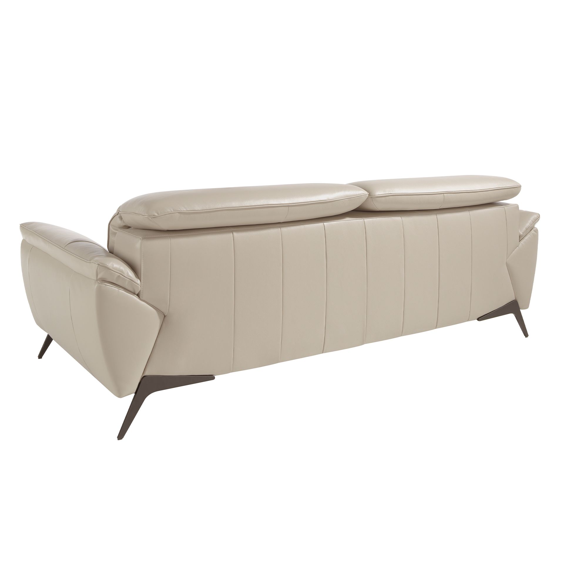 3 seater sofa in taupe leather