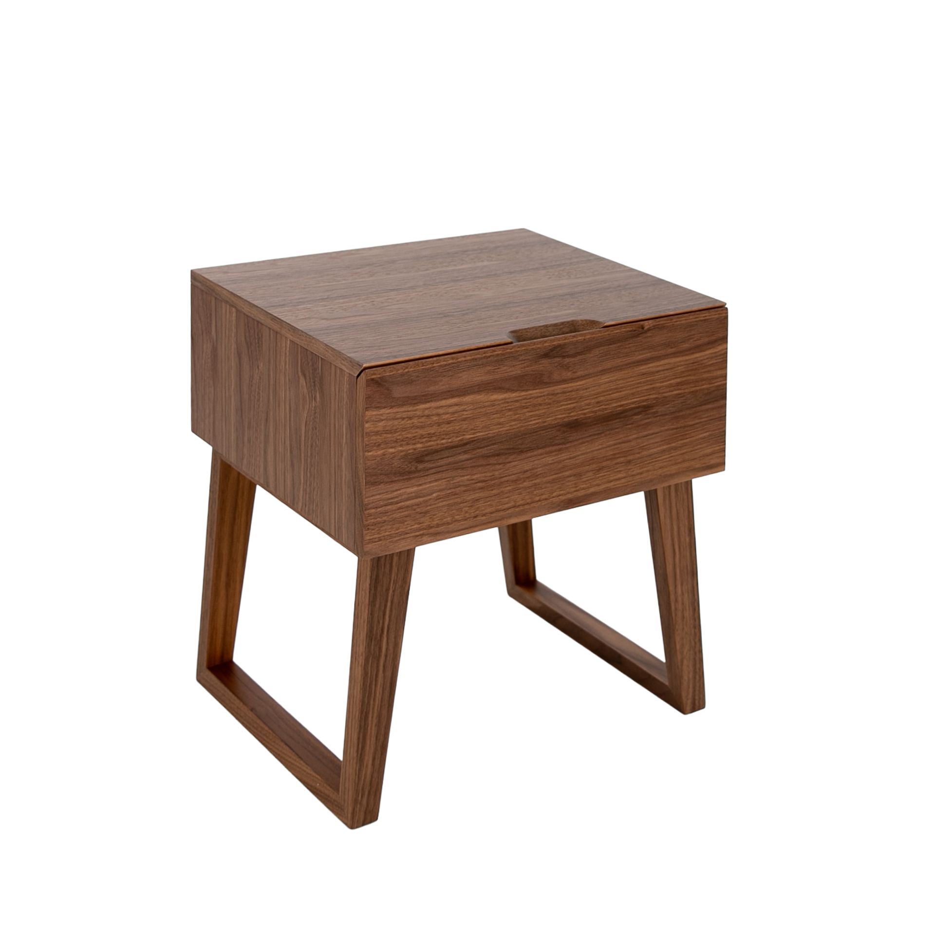 Bedside table walnut