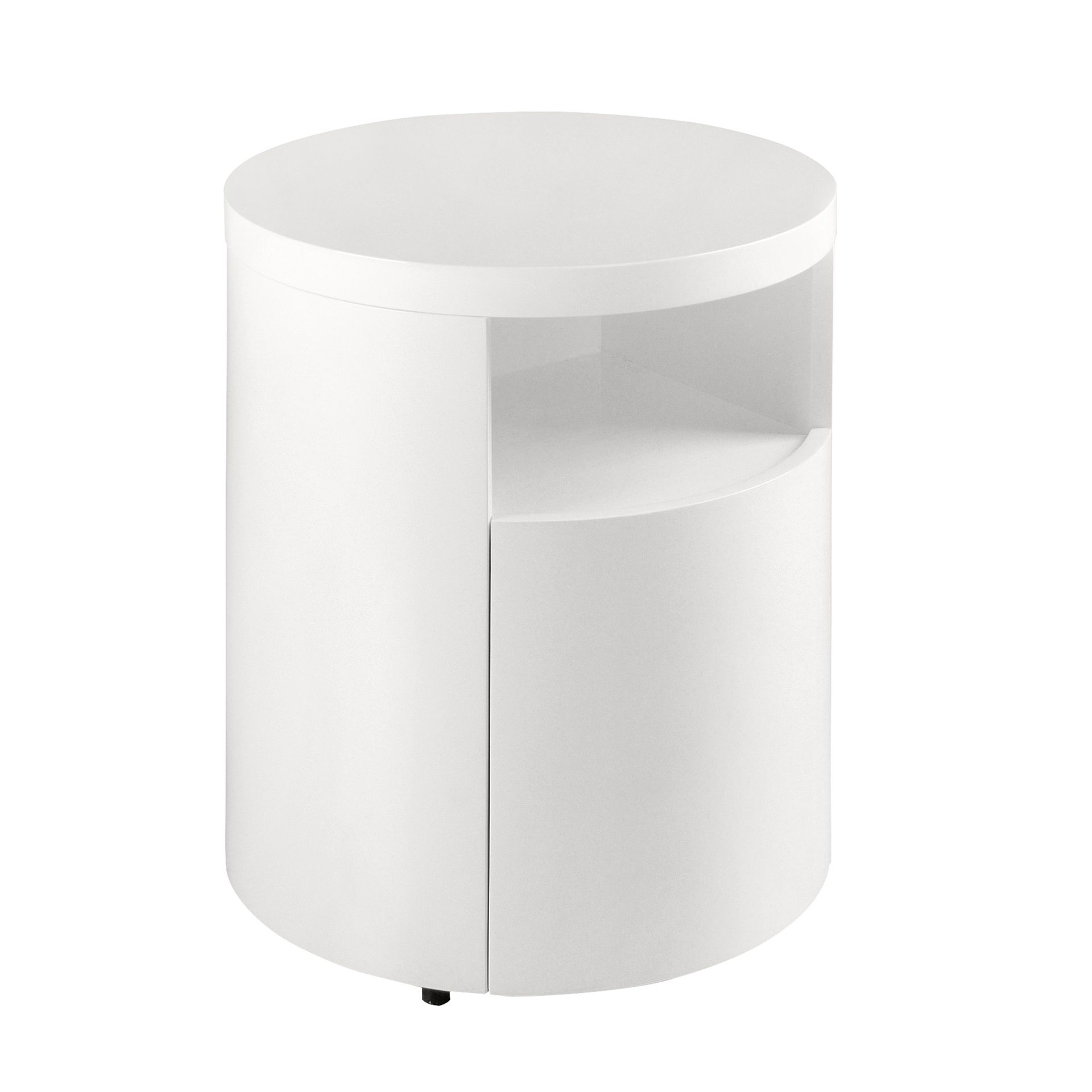 Bedside table white wood