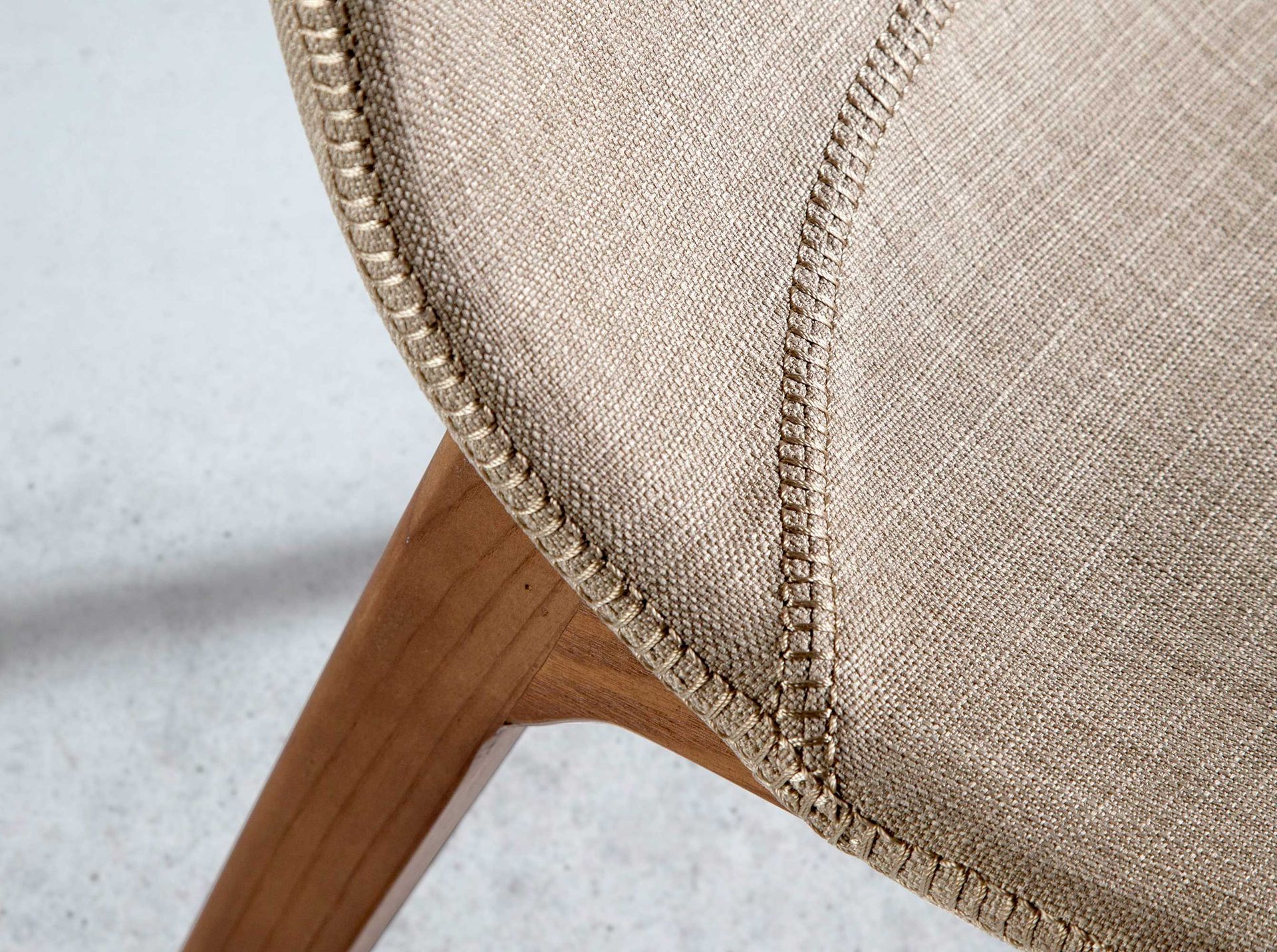 Beige fabric chair