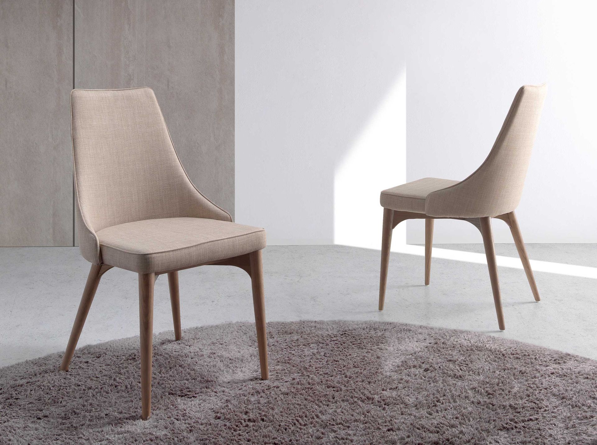 Brown fabric chair
