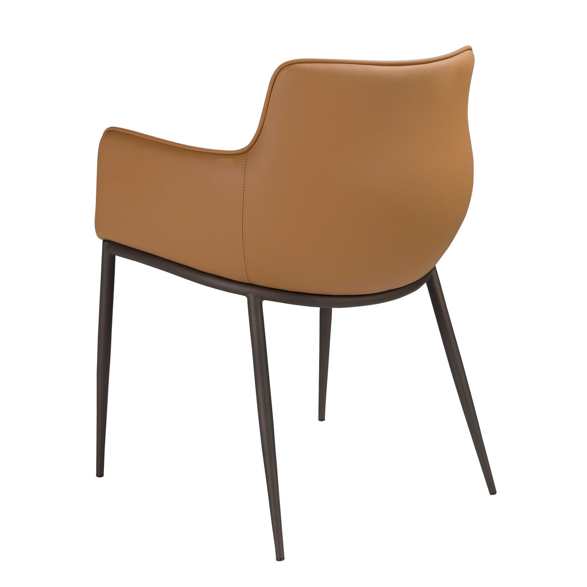 Brown leatherette chair