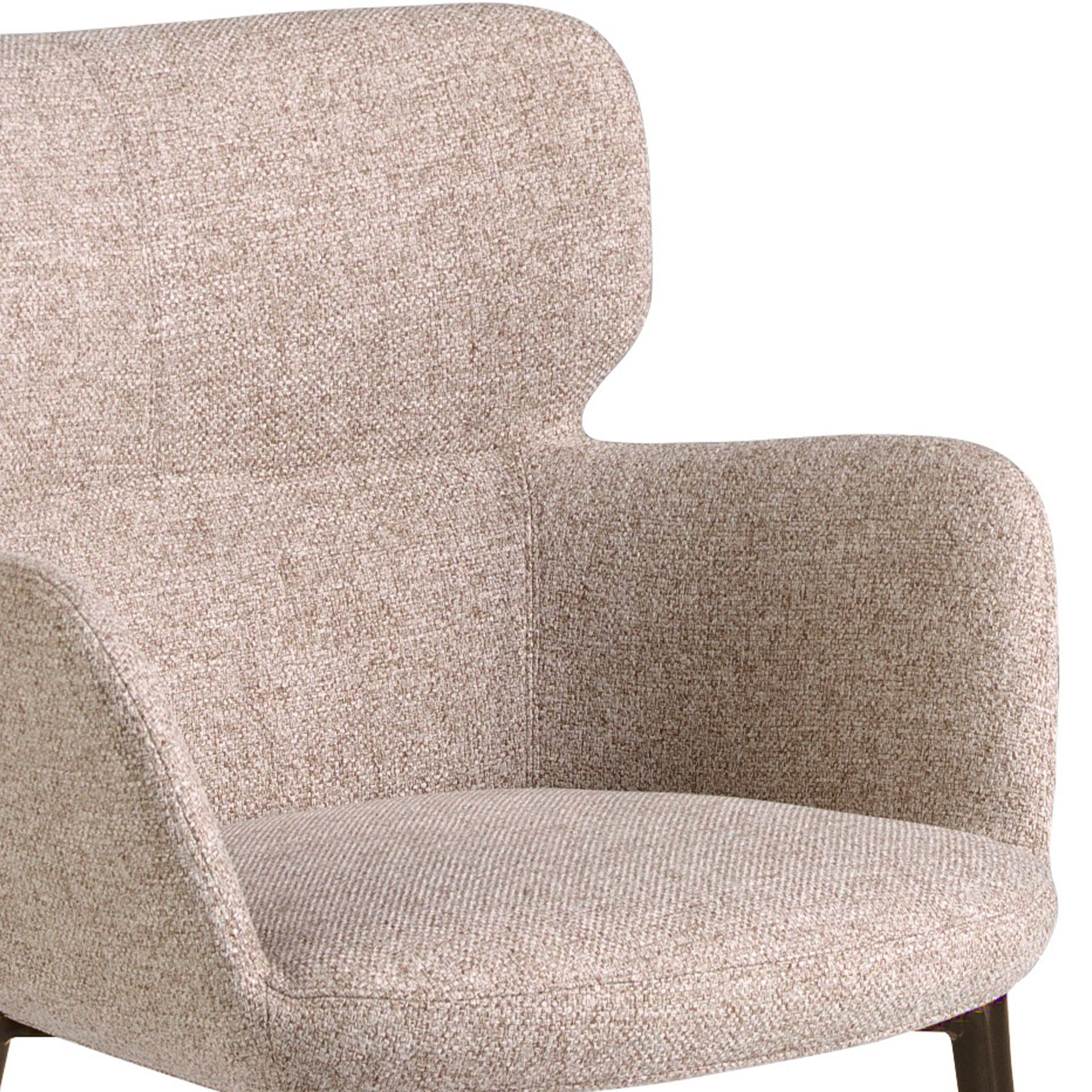 Brown marbled fabric chair