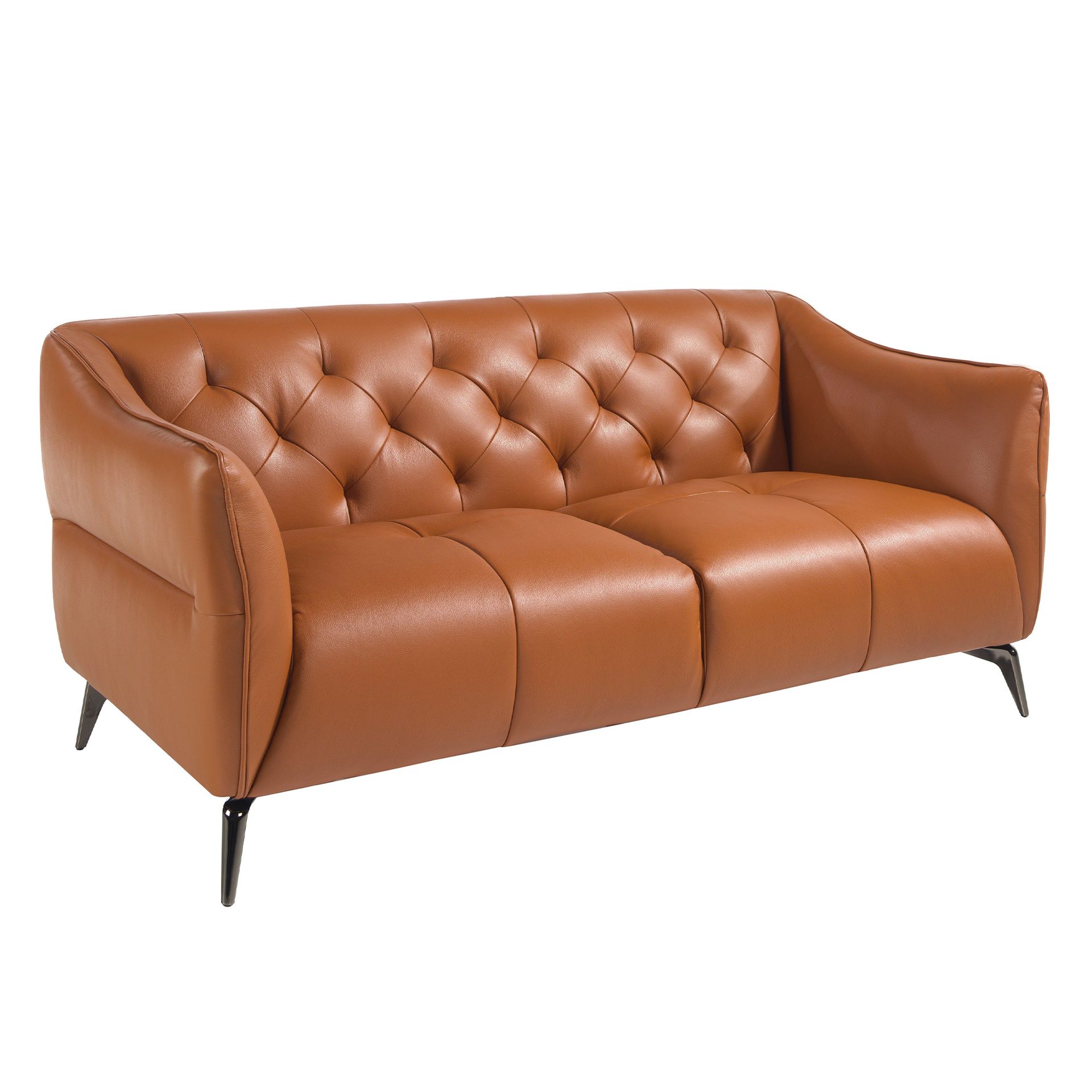 Chester 2 seater sofa in brown leather