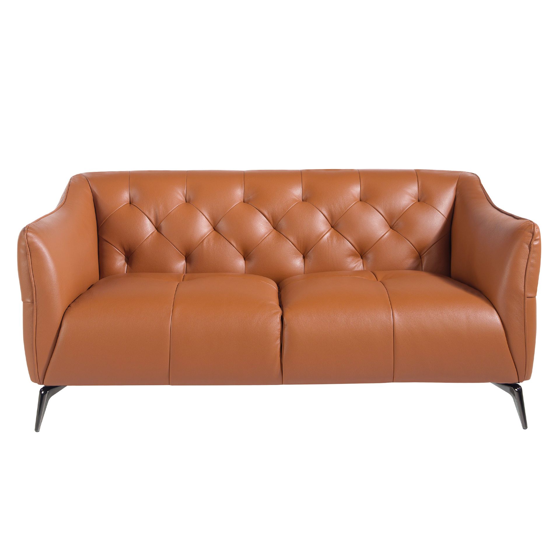 Chester 2 seater sofa in brown leather