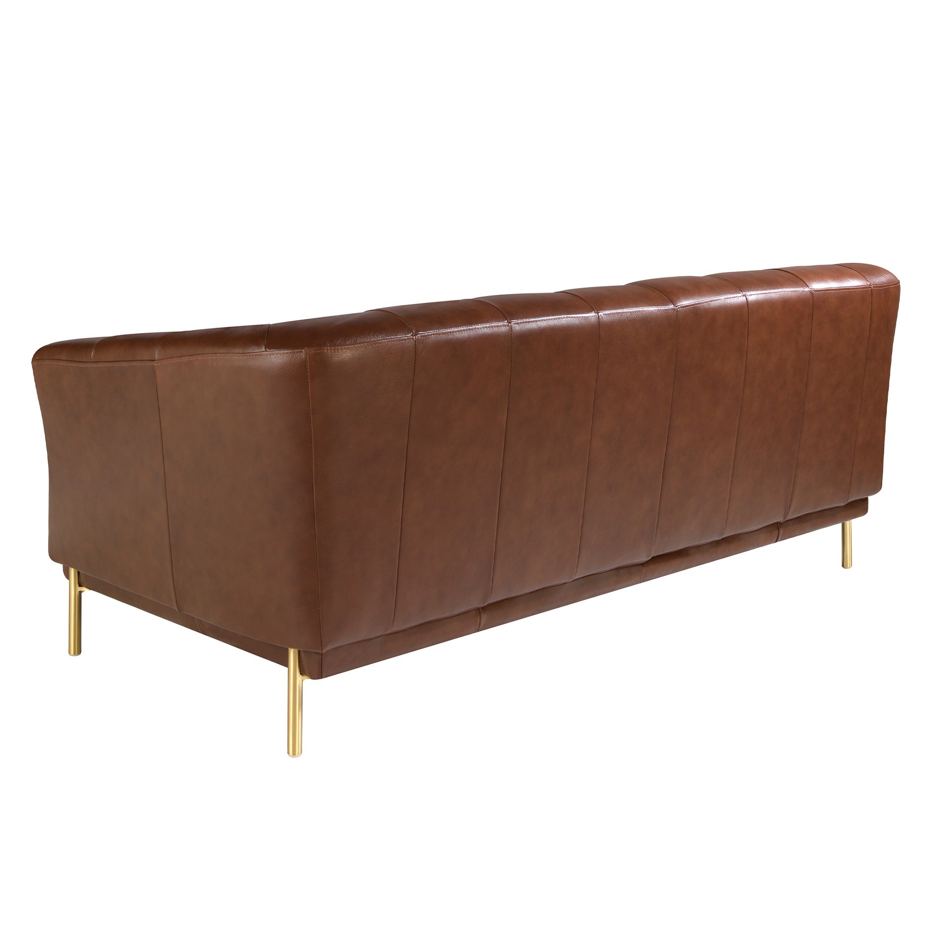 Chester 2 seater sofa in cognac brown leather