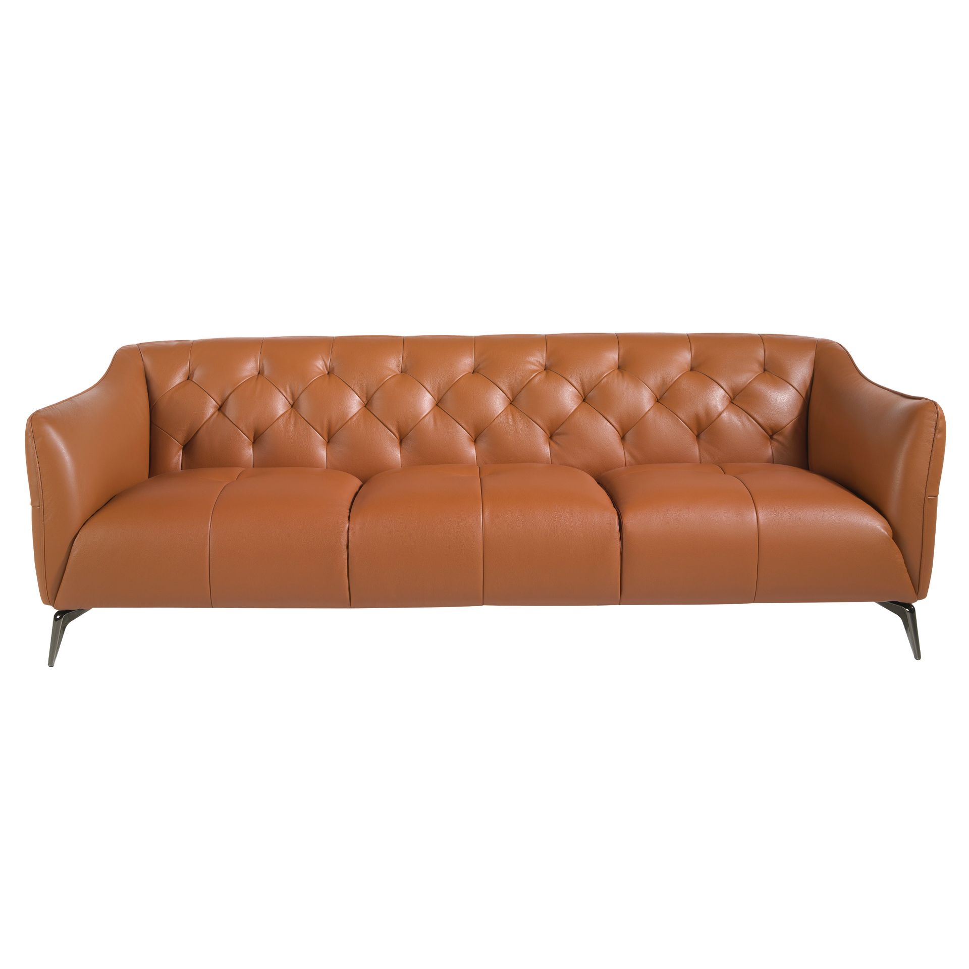 Chester 3 seater sofa in brown leather