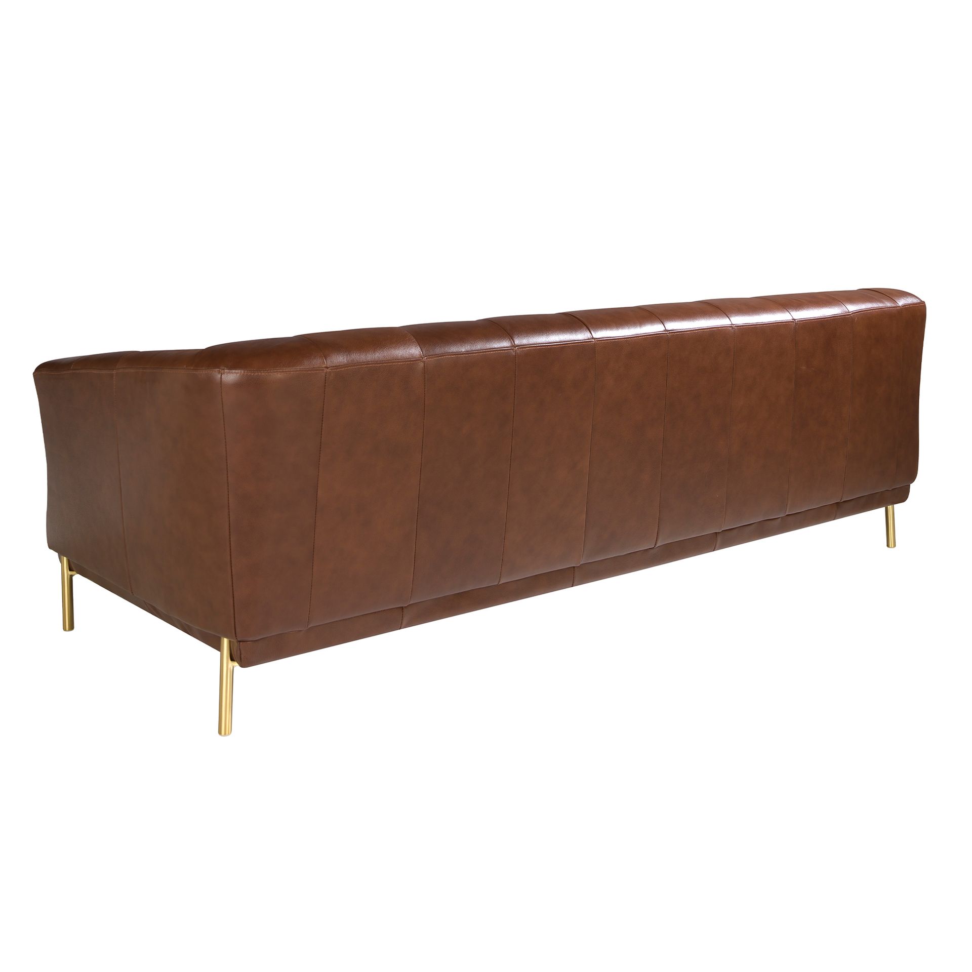 Chester 3 seater sofa in cognac brown leather