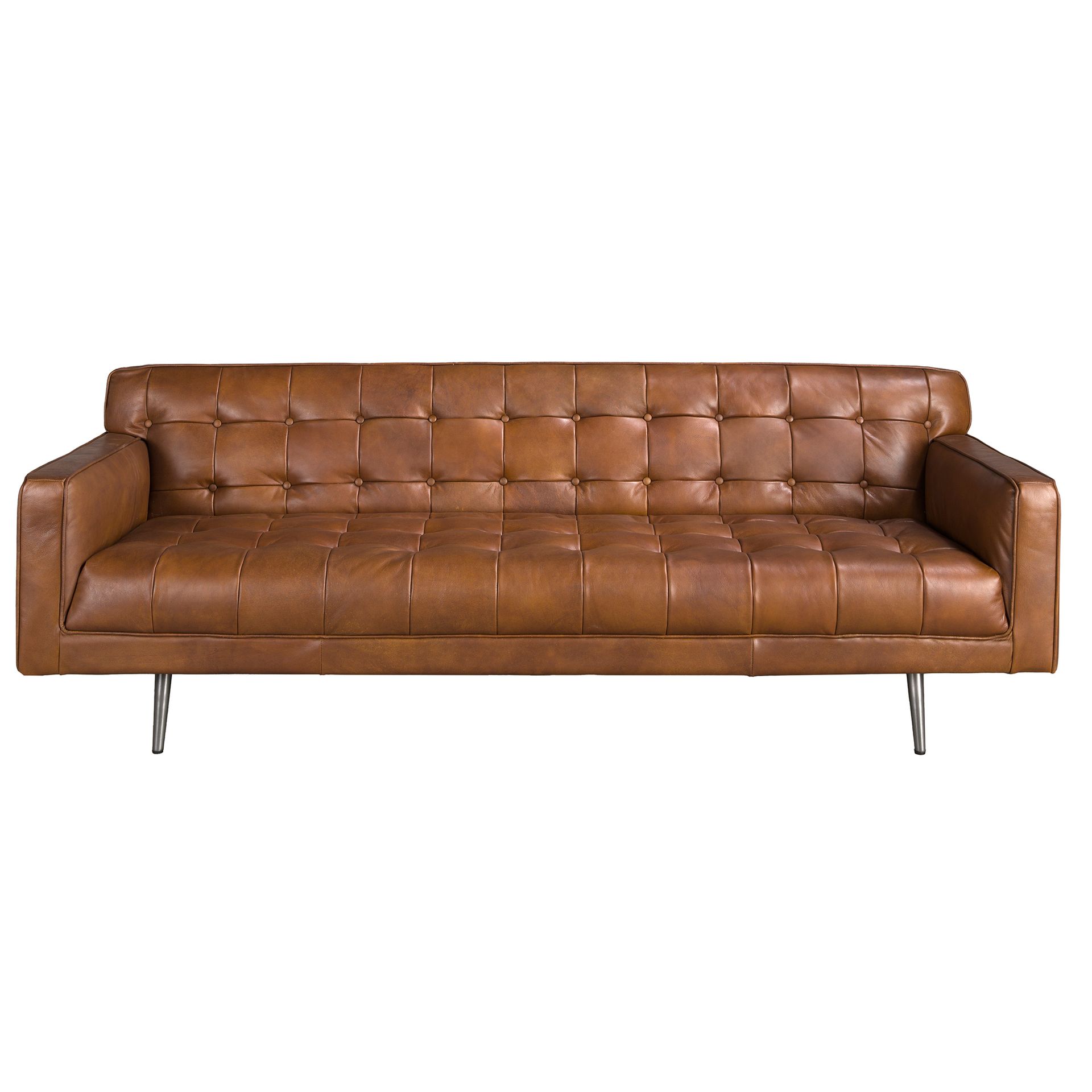 Chester 3 seater sofa in dark brown leather