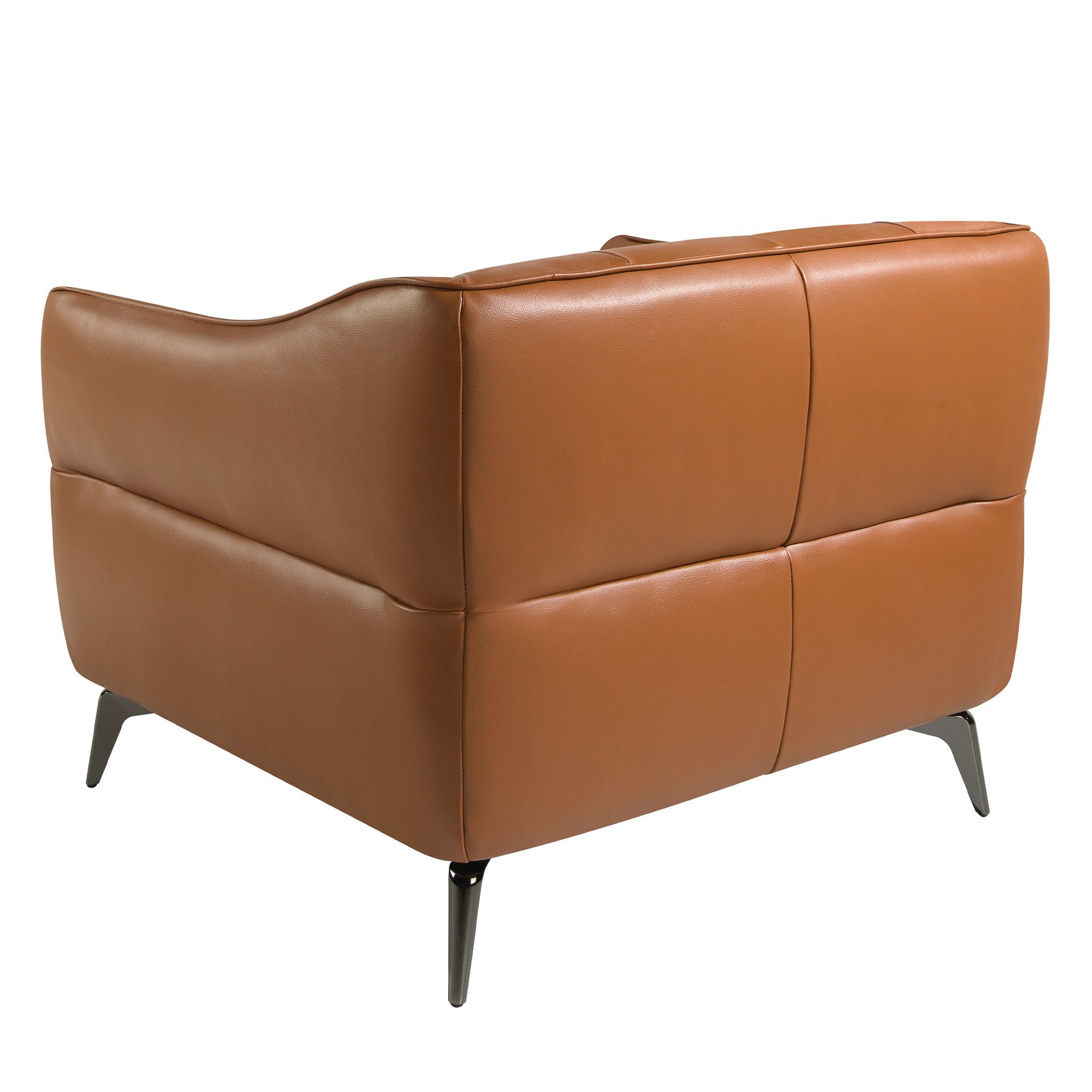 Chester armchair brown leather earth clay