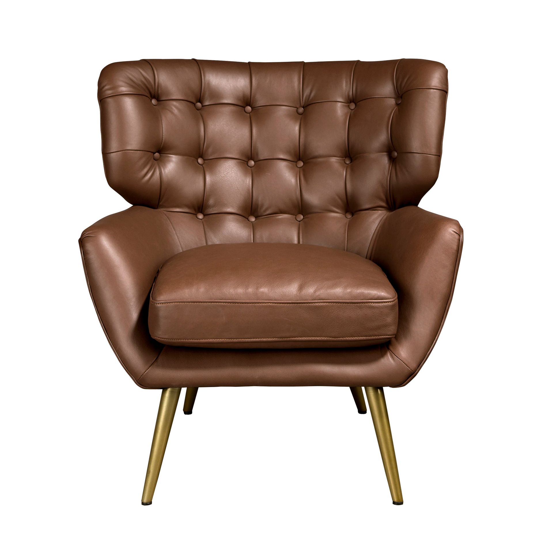 Chester armchair dark brown leather