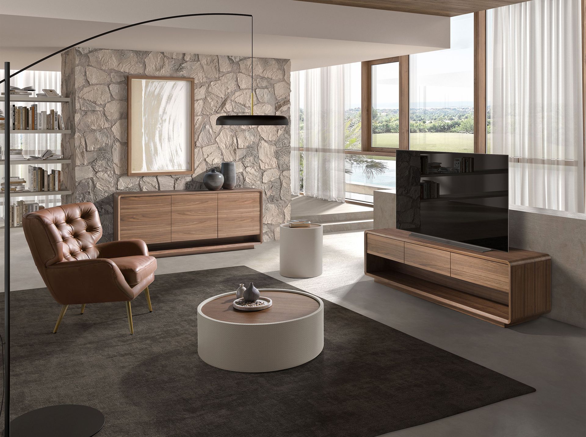 Chester armchair dark brown leather