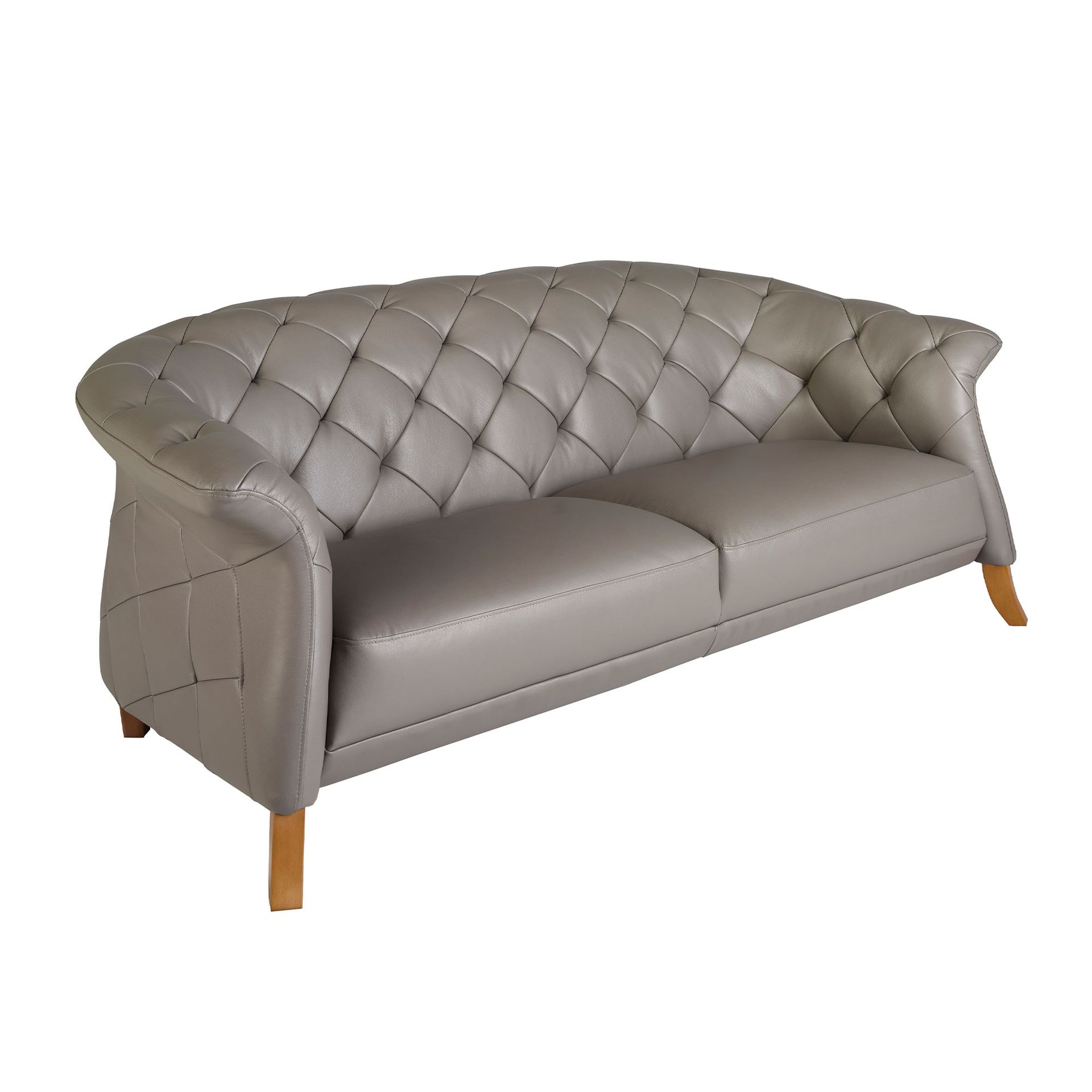 Chester sofa 2 seater grey leather