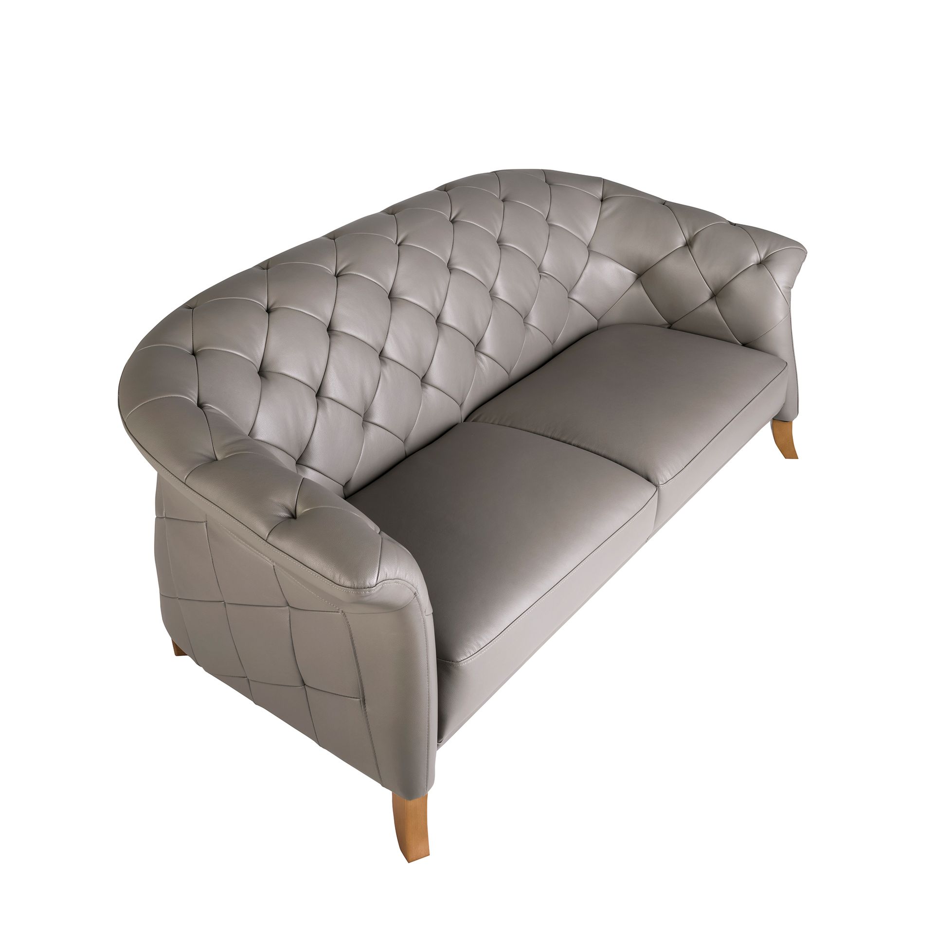 Chester sofa 2 seater grey leather