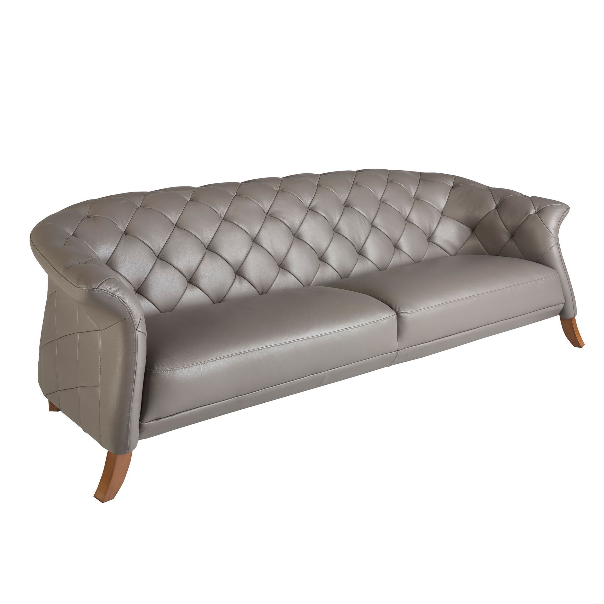 Chester sofa 3 seater grey leather