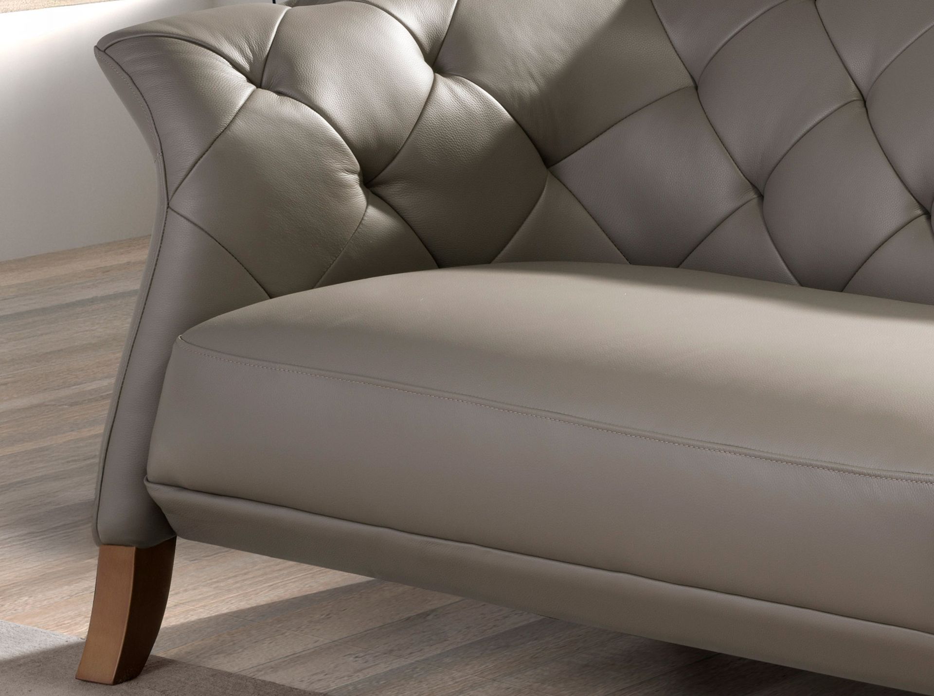 Chester sofa 3 seater grey leather