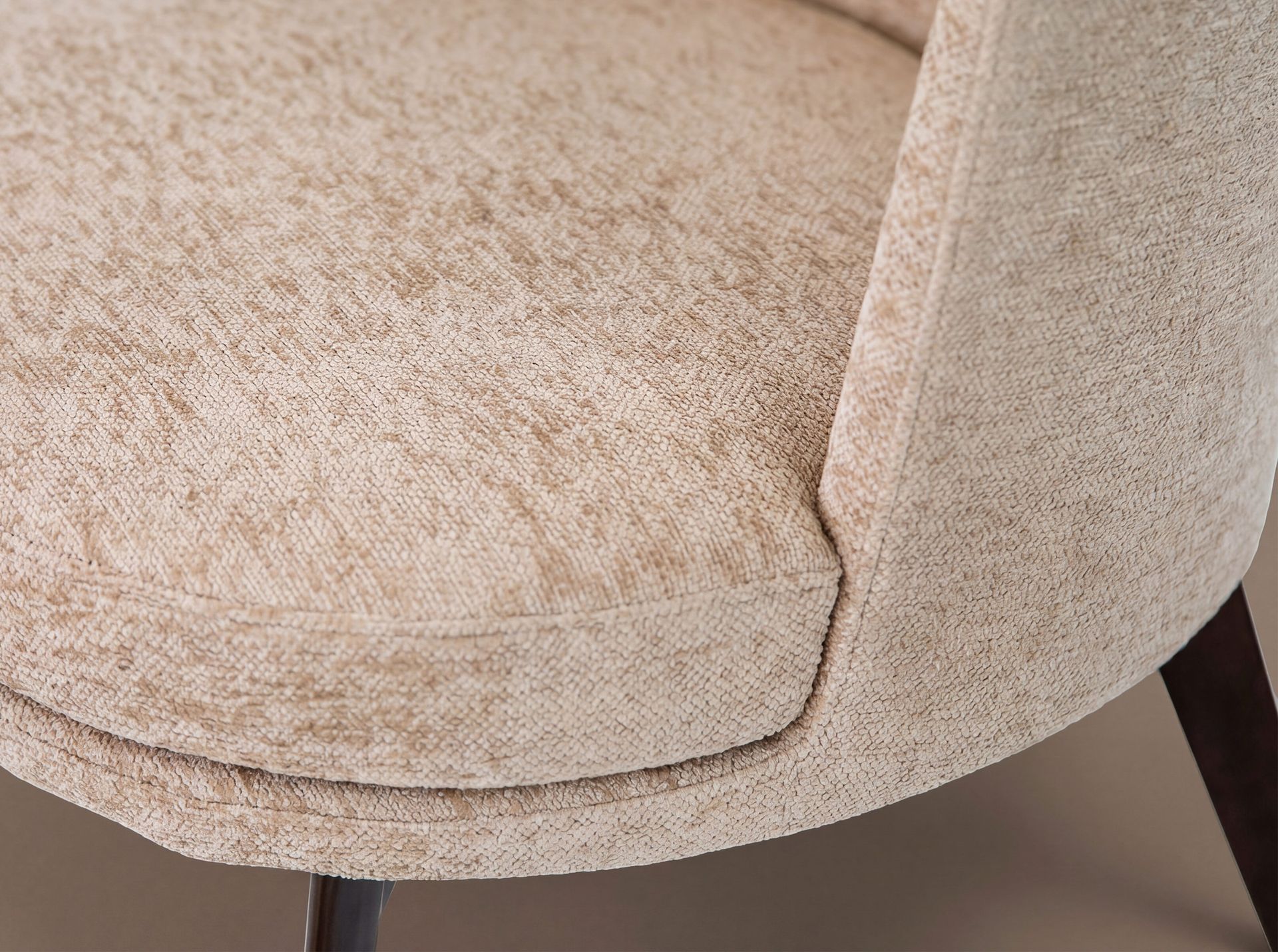 Cream fabric armchair