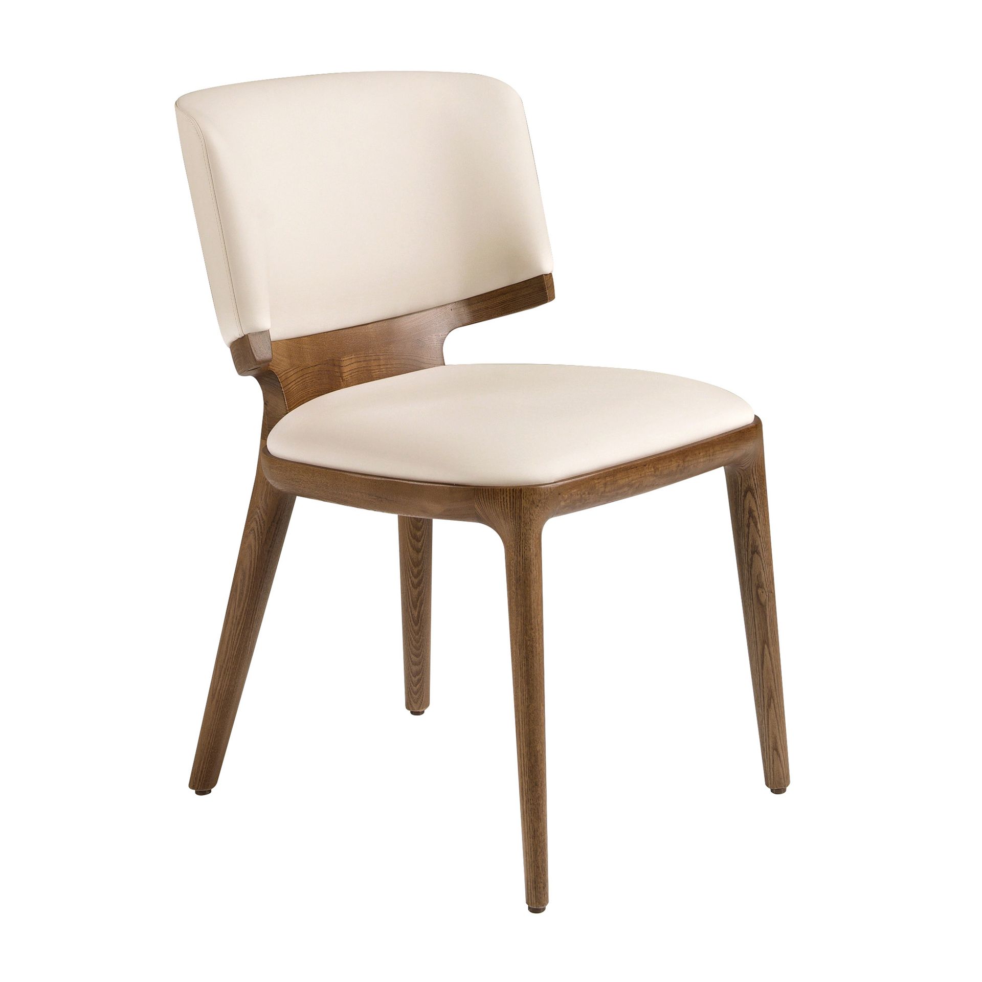 Cream leatherette chair