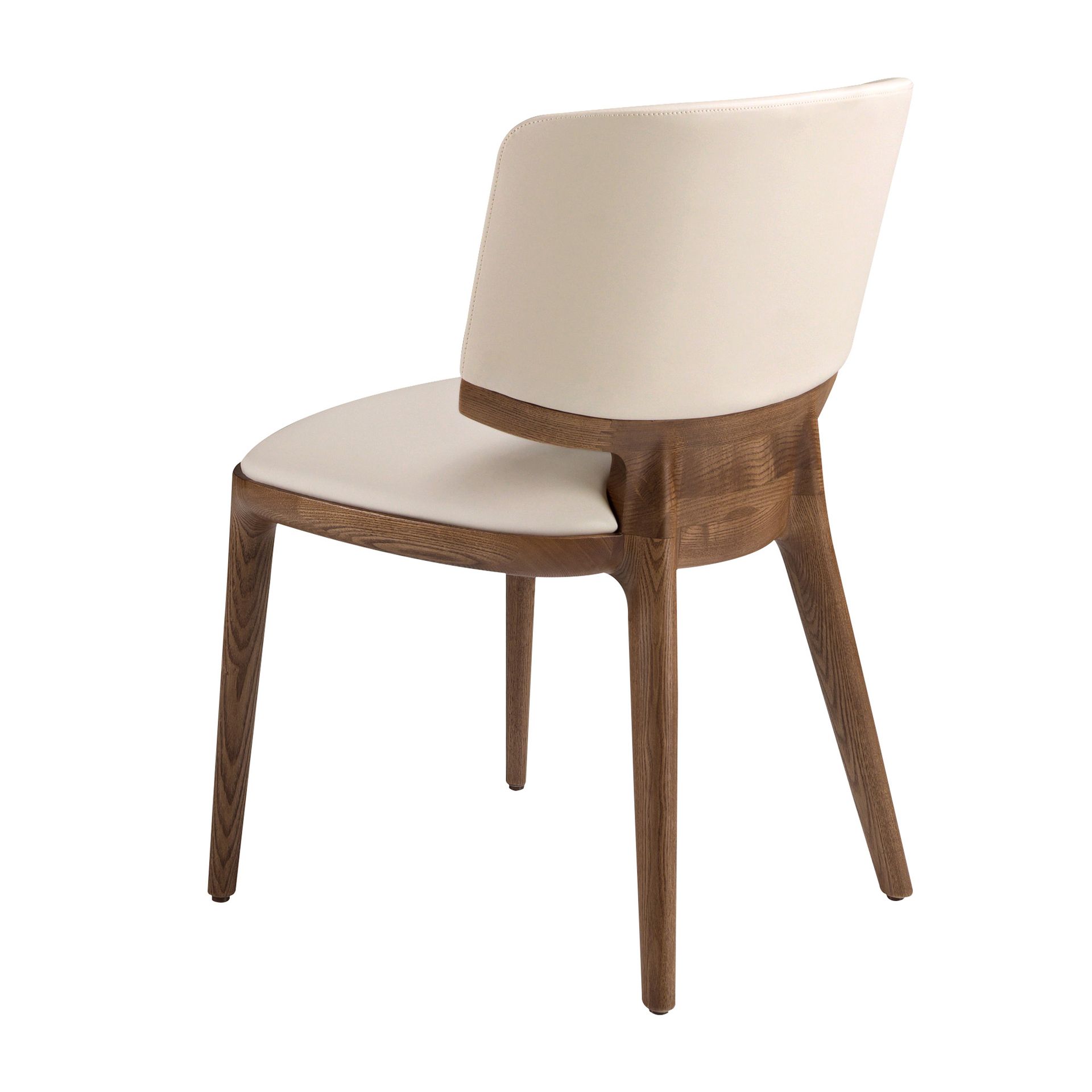 Cream leatherette chair