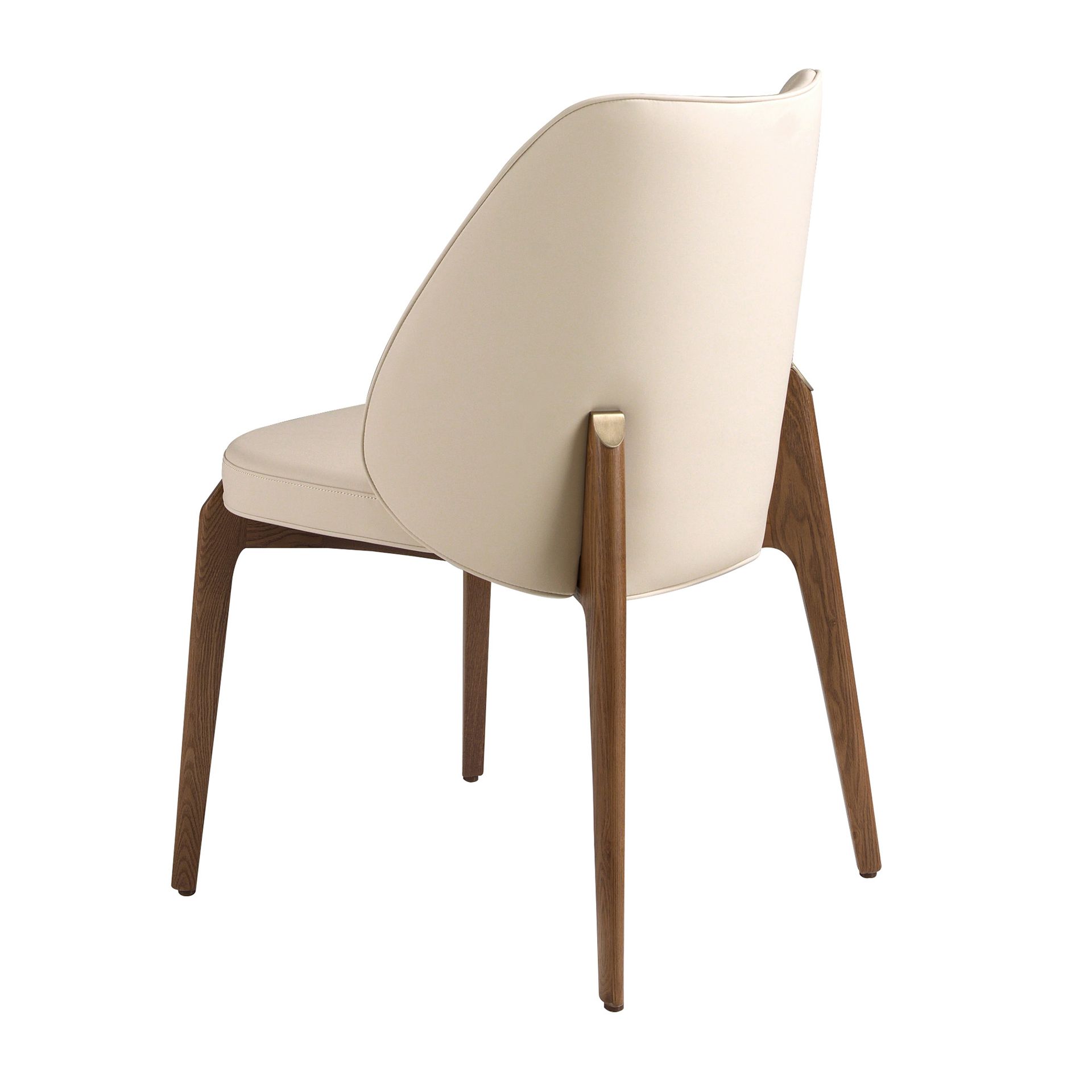 Cream leatherette chair