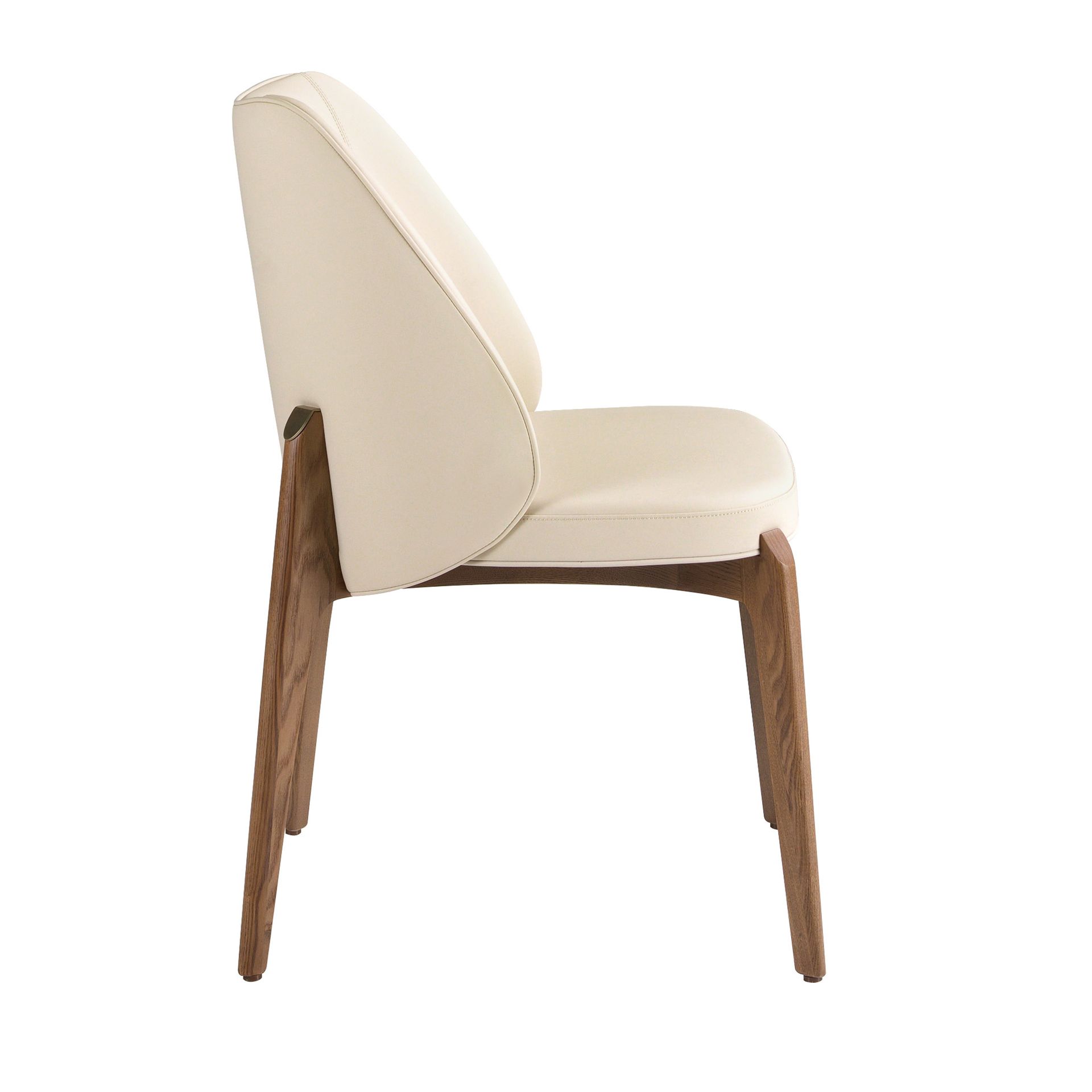 Cream leatherette chair