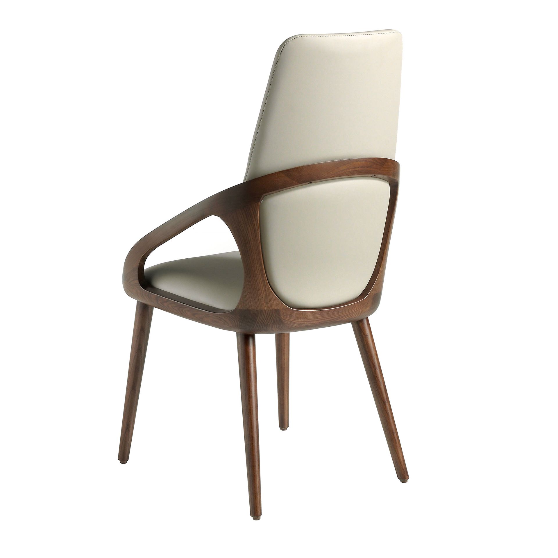 Cream leatherette chair