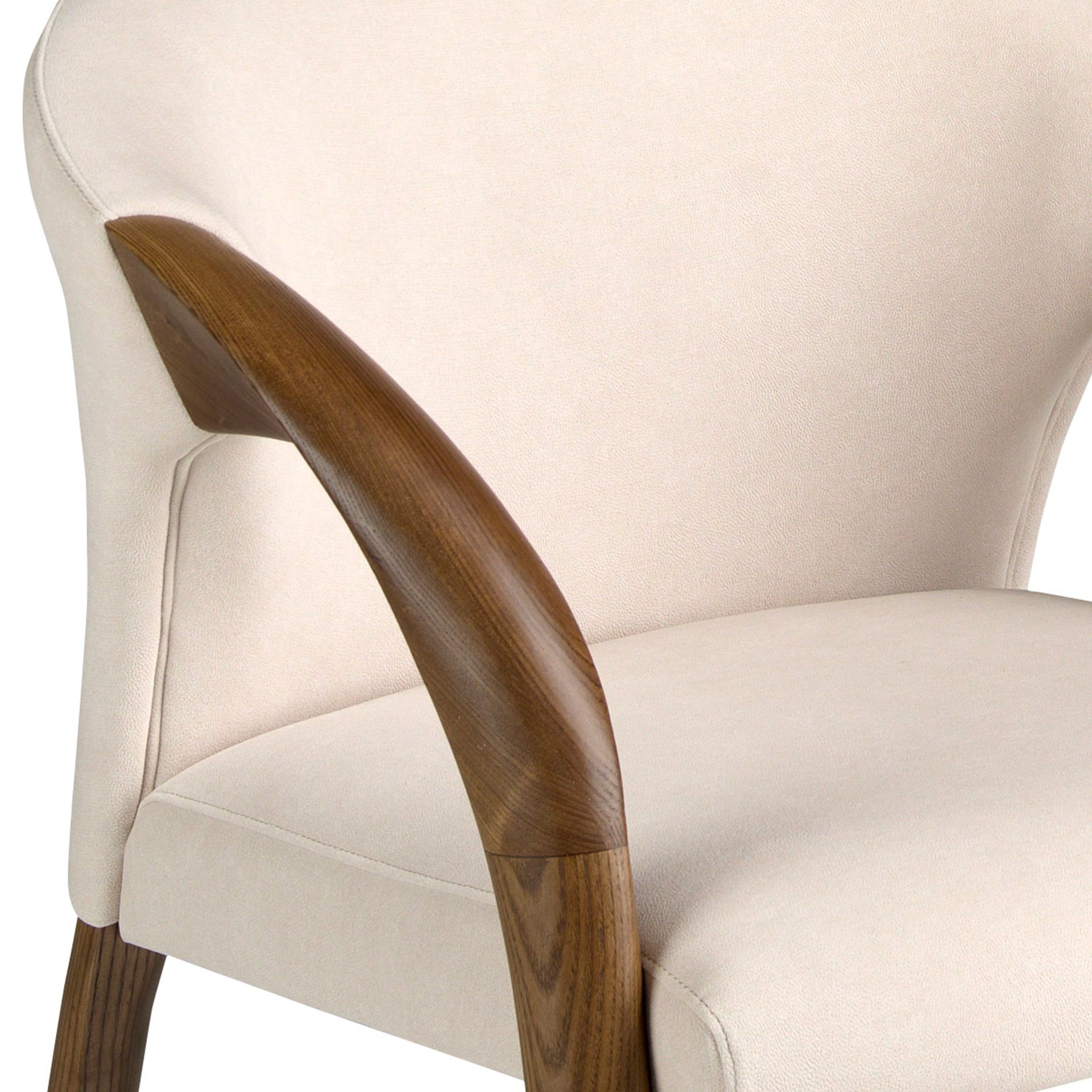 Cream velvet chair