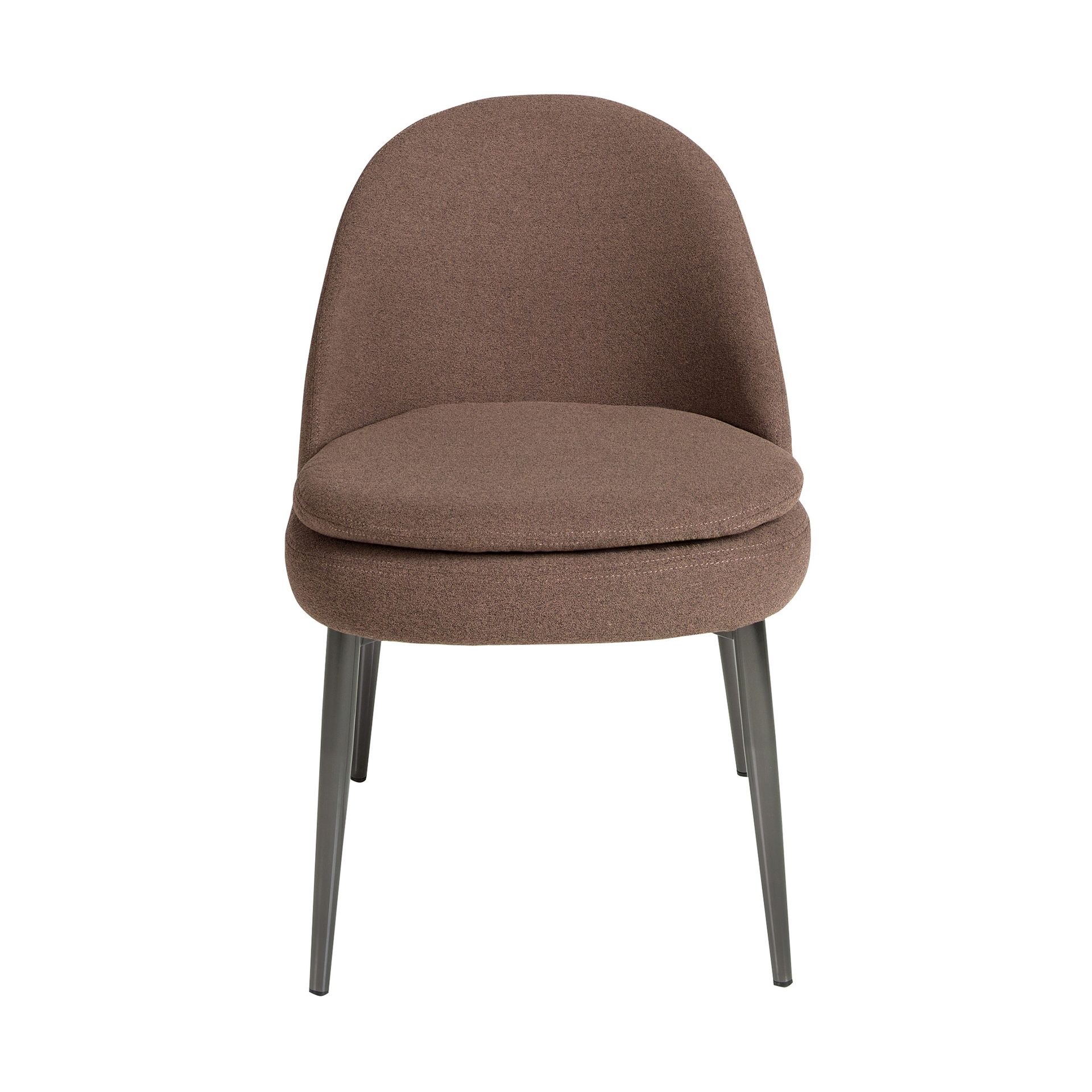 Dark brown fabric chair