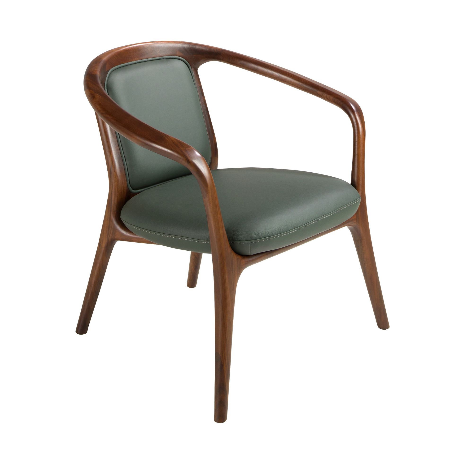 Dark green leatherette  armchair