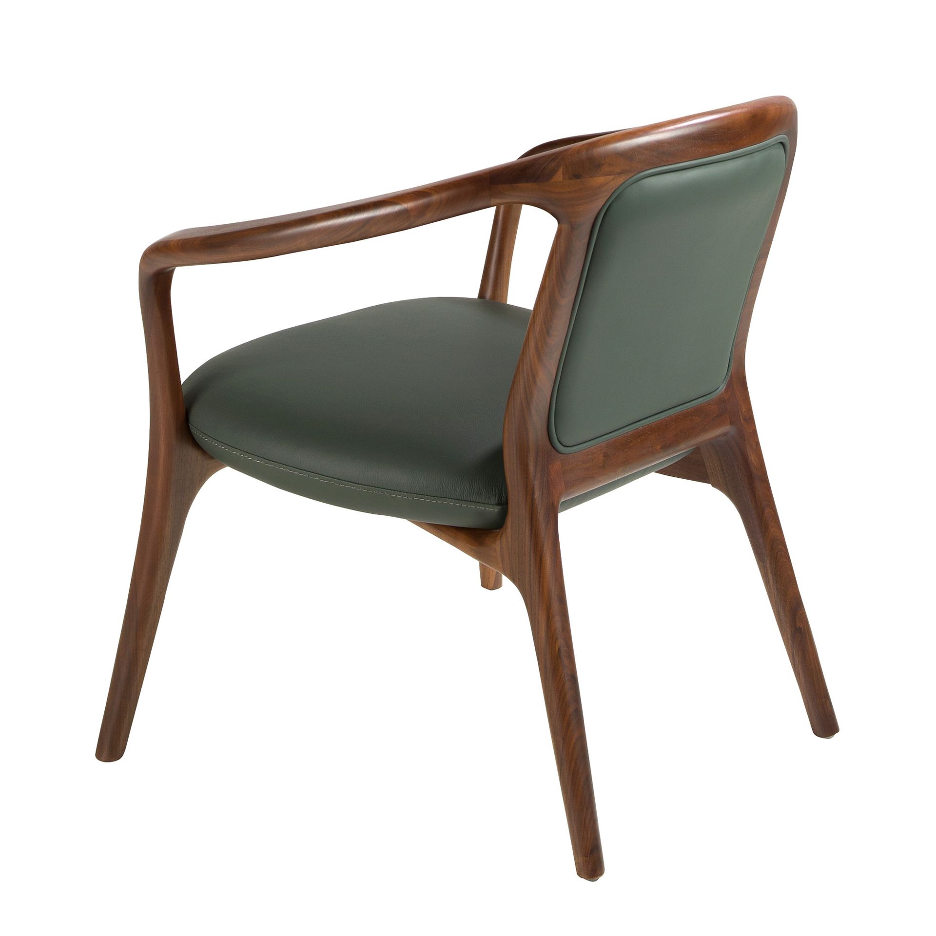 Dark green leatherette  armchair