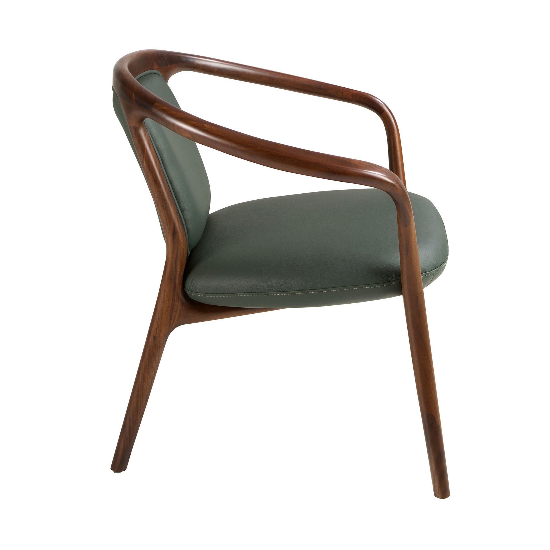 Dark green leatherette  armchair