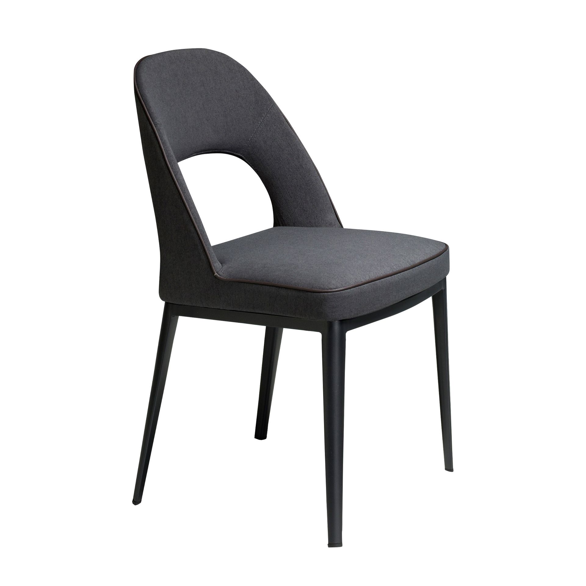 Dark grey fabric chair