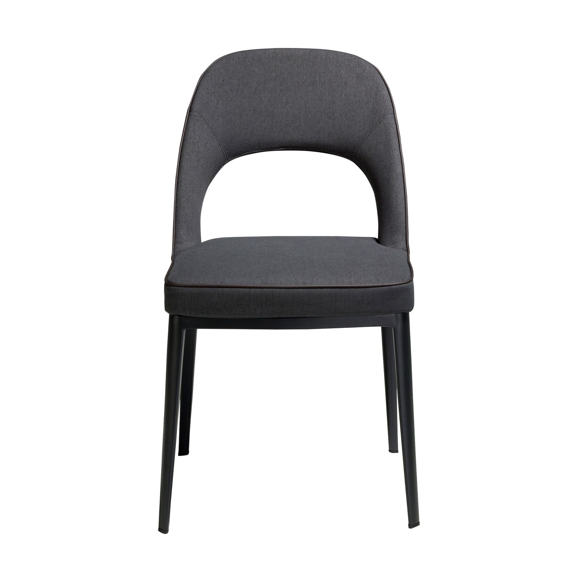 Dark grey fabric chair