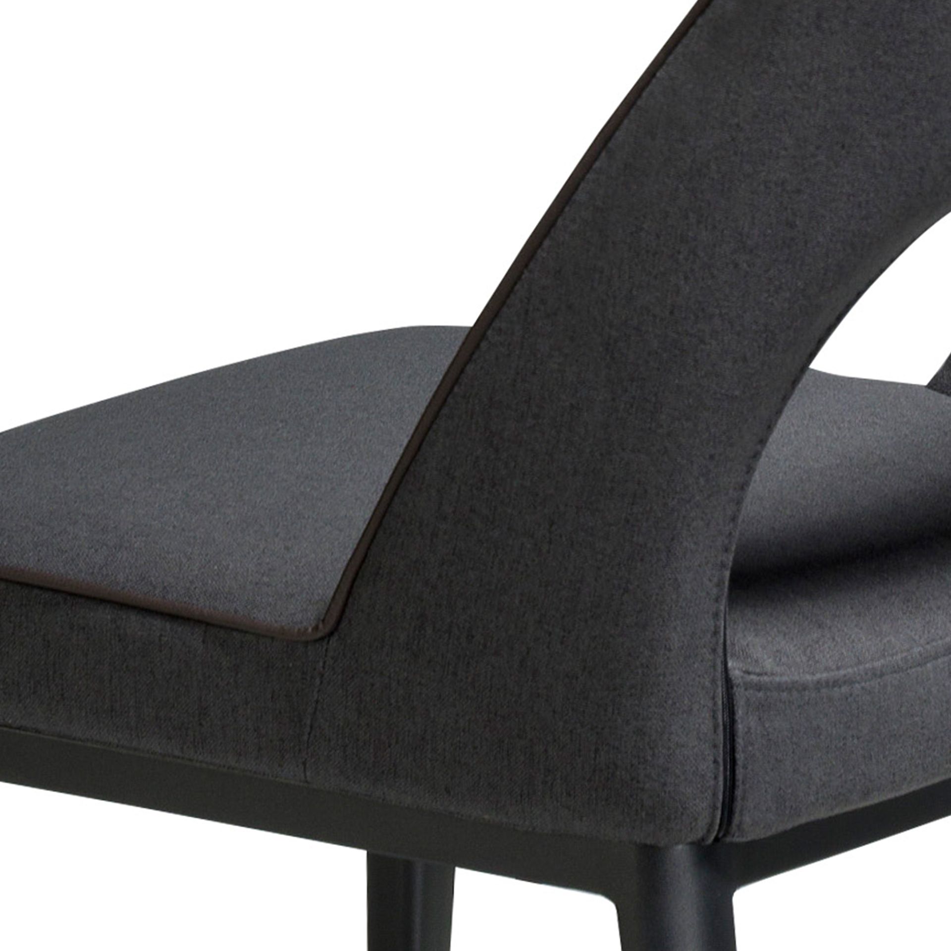 Dark grey fabric chair