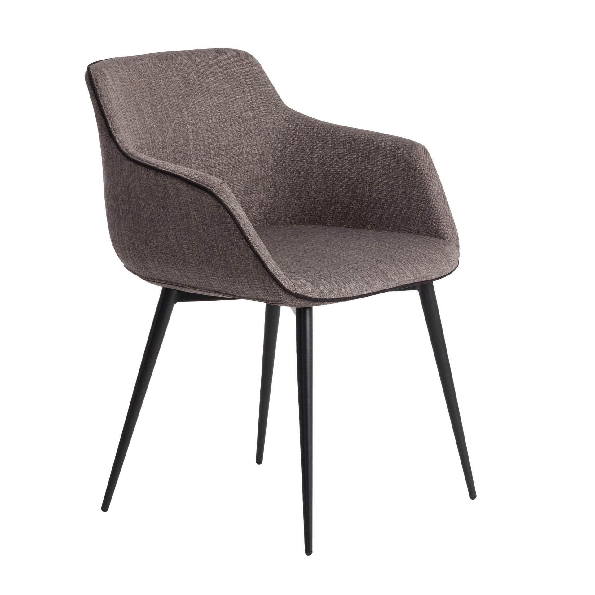 Dark grey fabric chair