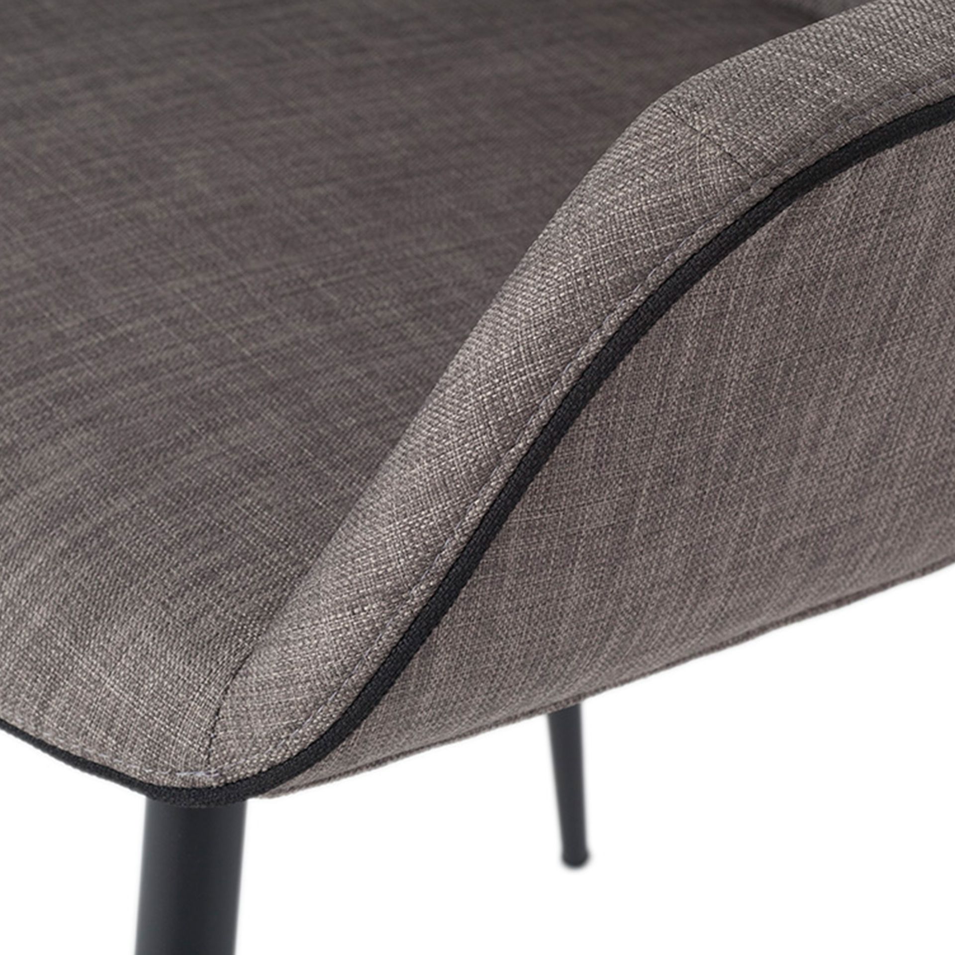 Dark grey fabric chair
