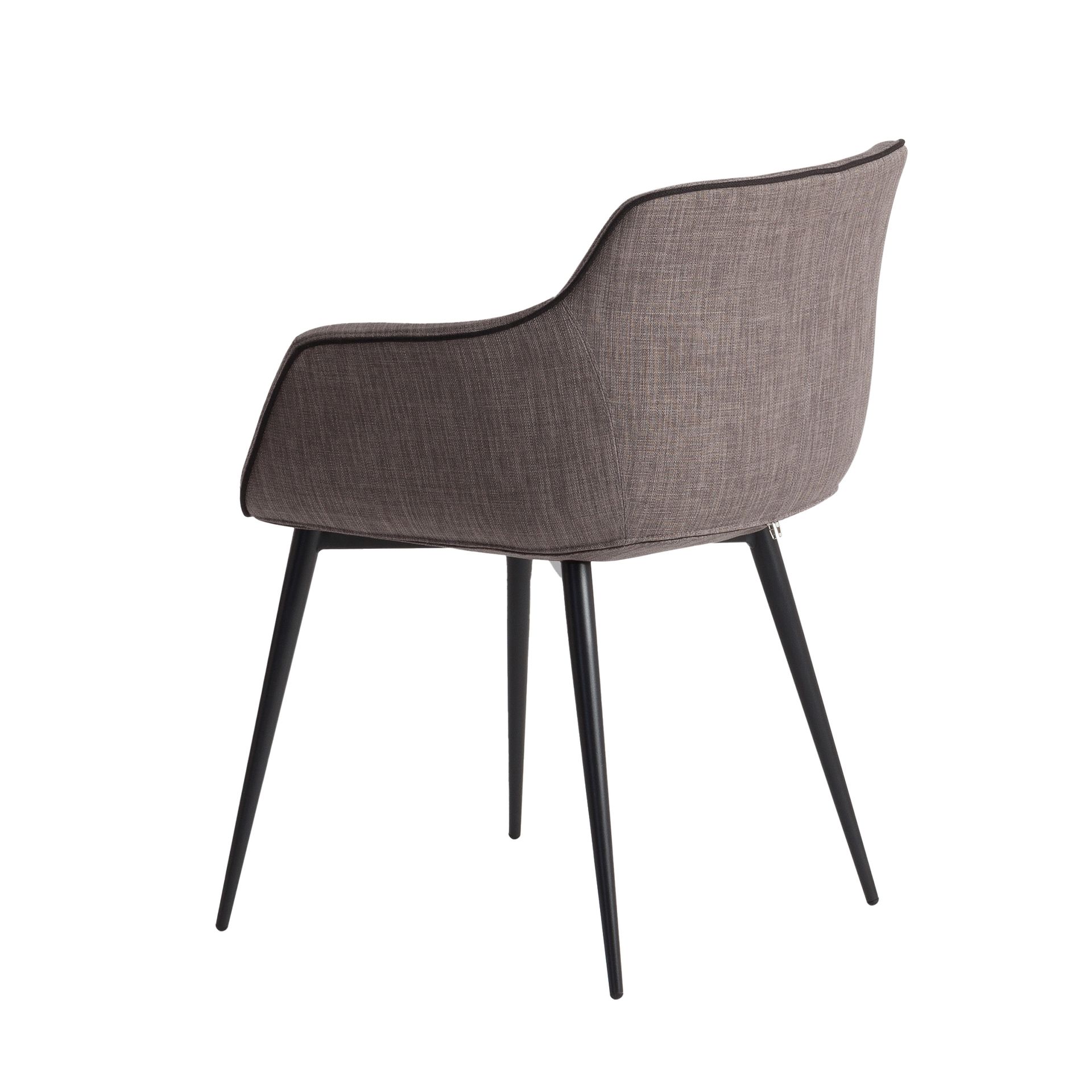 Dark grey fabric chair