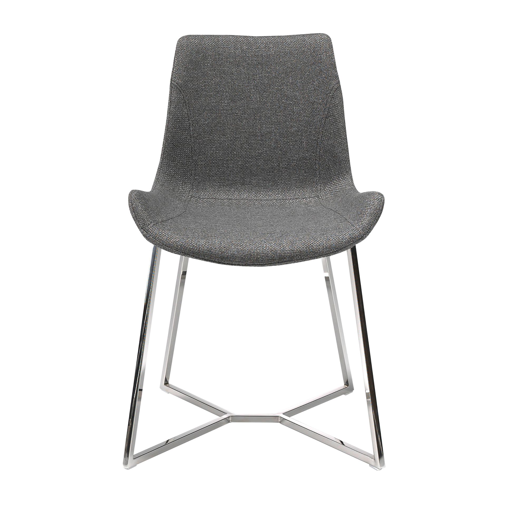 Dark grey fabric chair