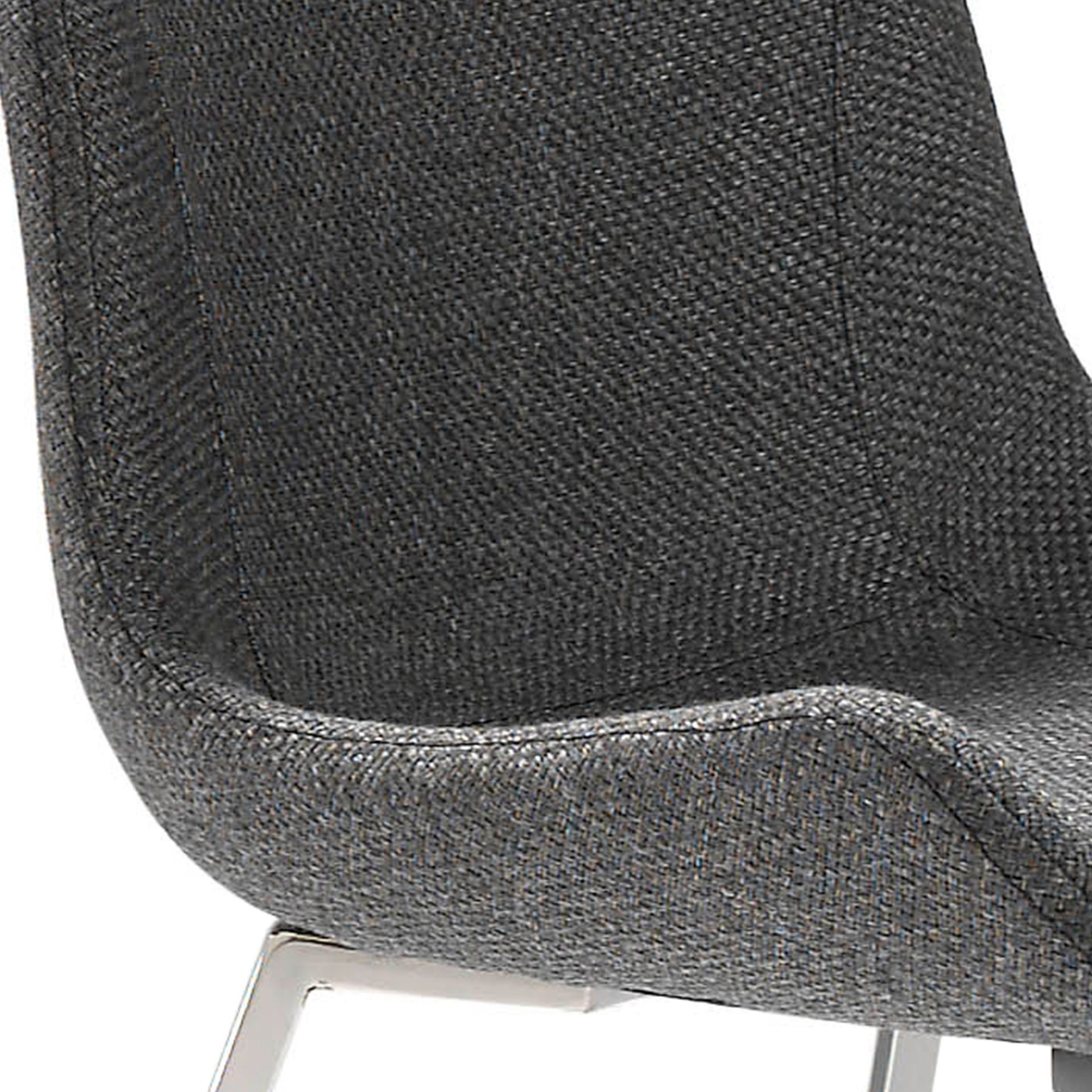 Dark grey fabric chair