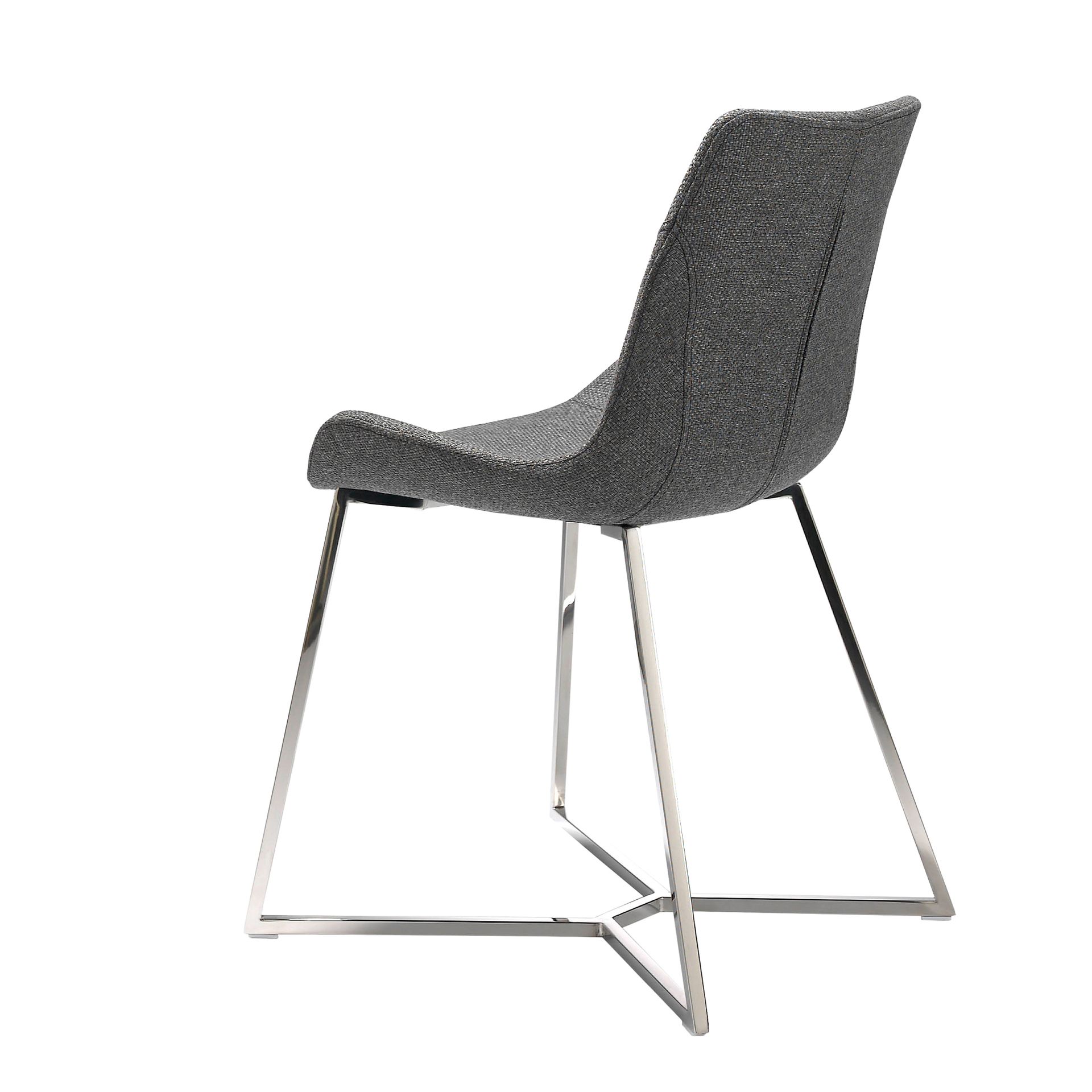 Dark grey fabric chair