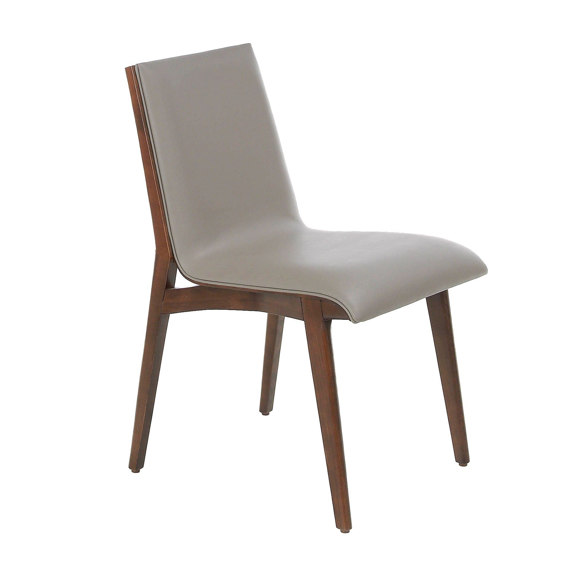 Dark mink leatherette chair