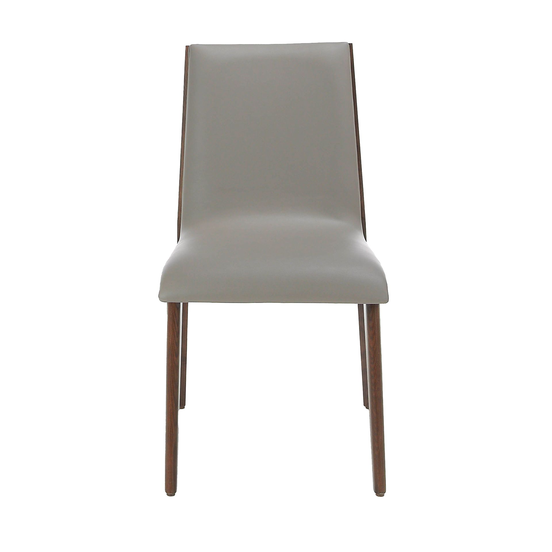 Dark mink leatherette chair