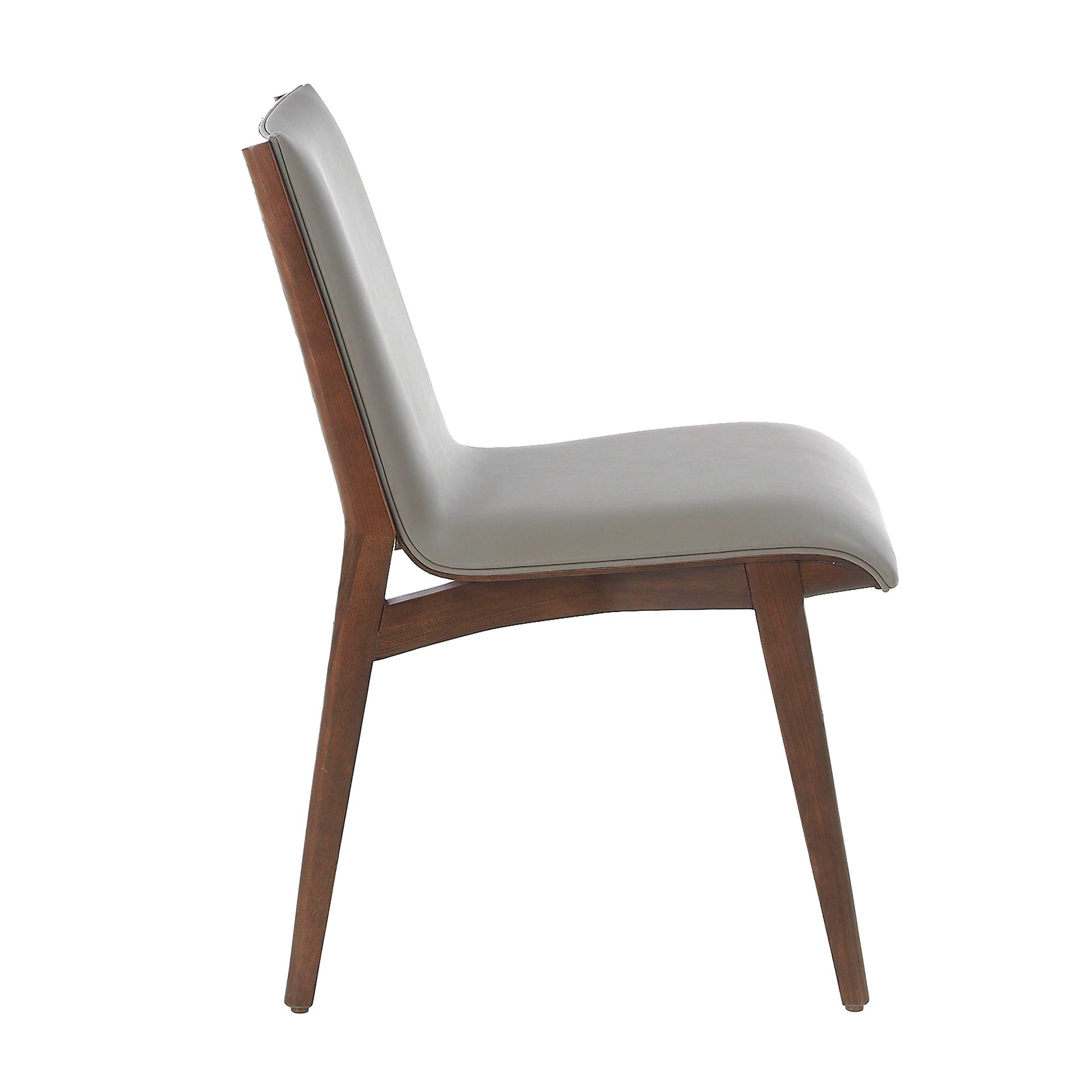 Dark mink leatherette chair