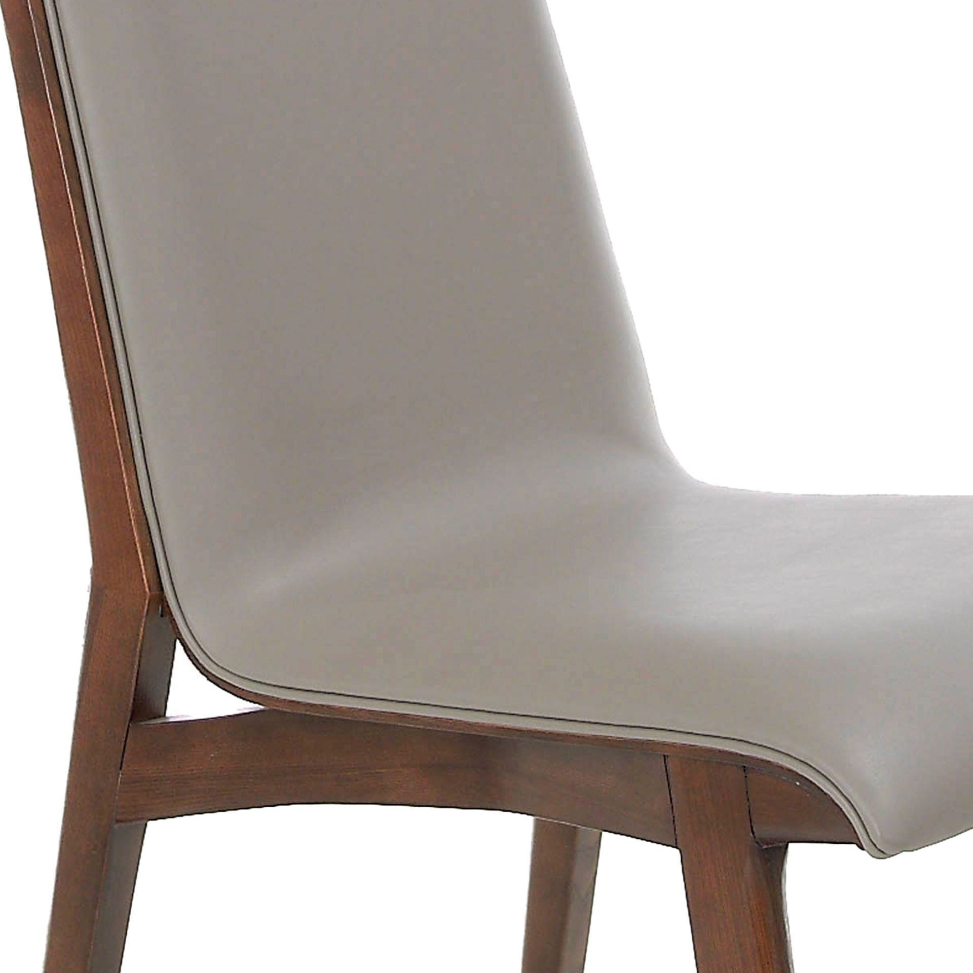 Dark mink leatherette chair