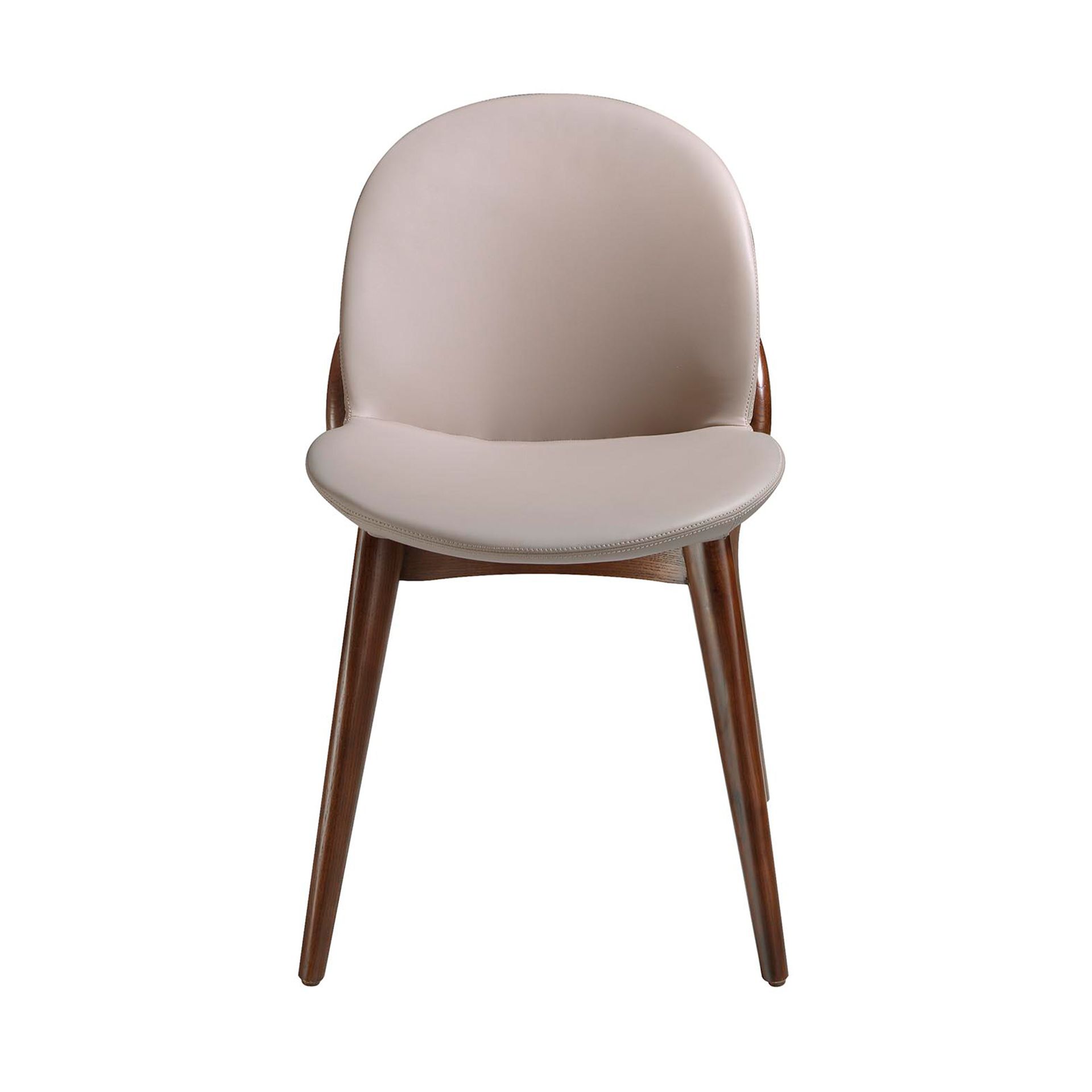 Dark mink leatherette chair