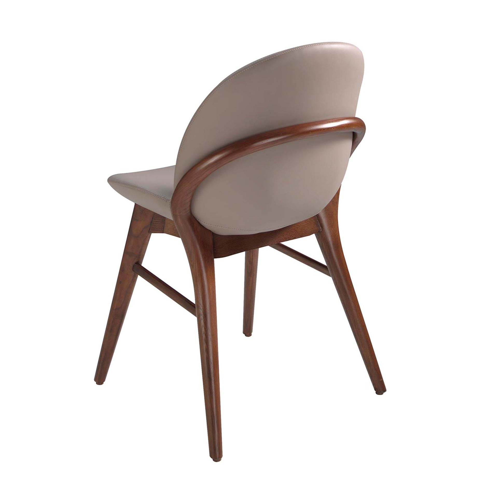 Dark mink leatherette chair